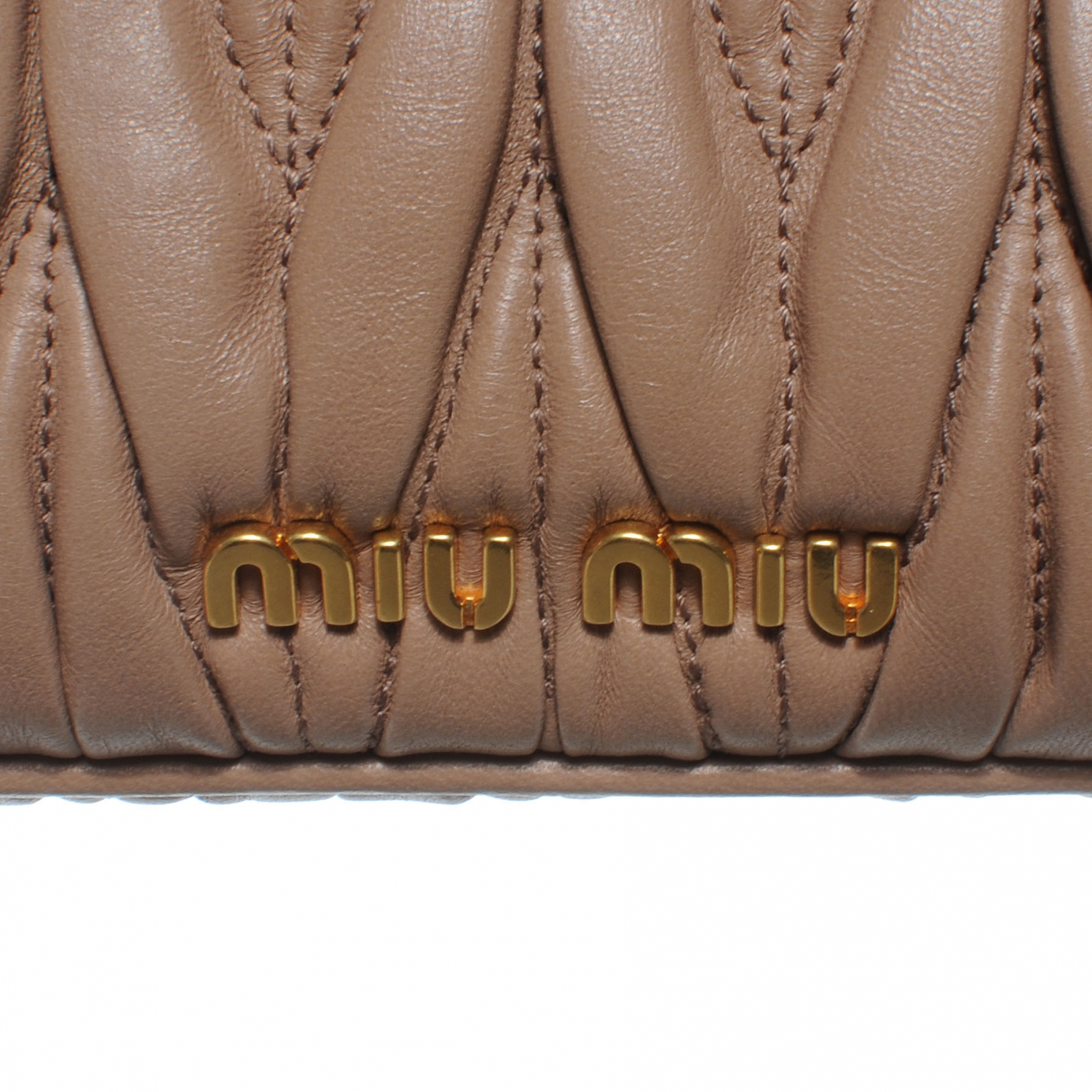 miu miu gold clutch