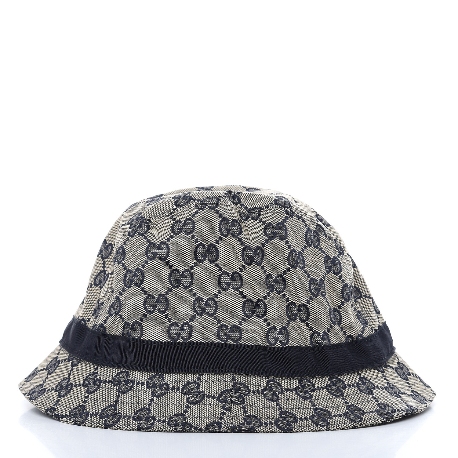 GUCCI GG Monogram Bucket Hat Beige Blu 475971