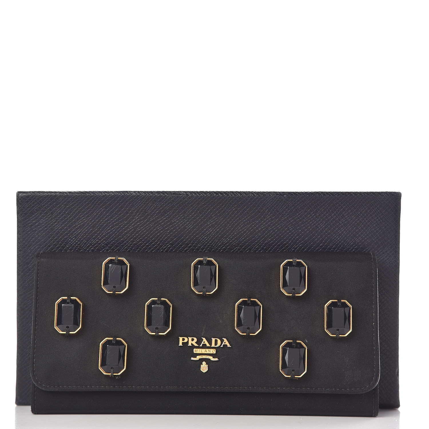 nylon wallet prada