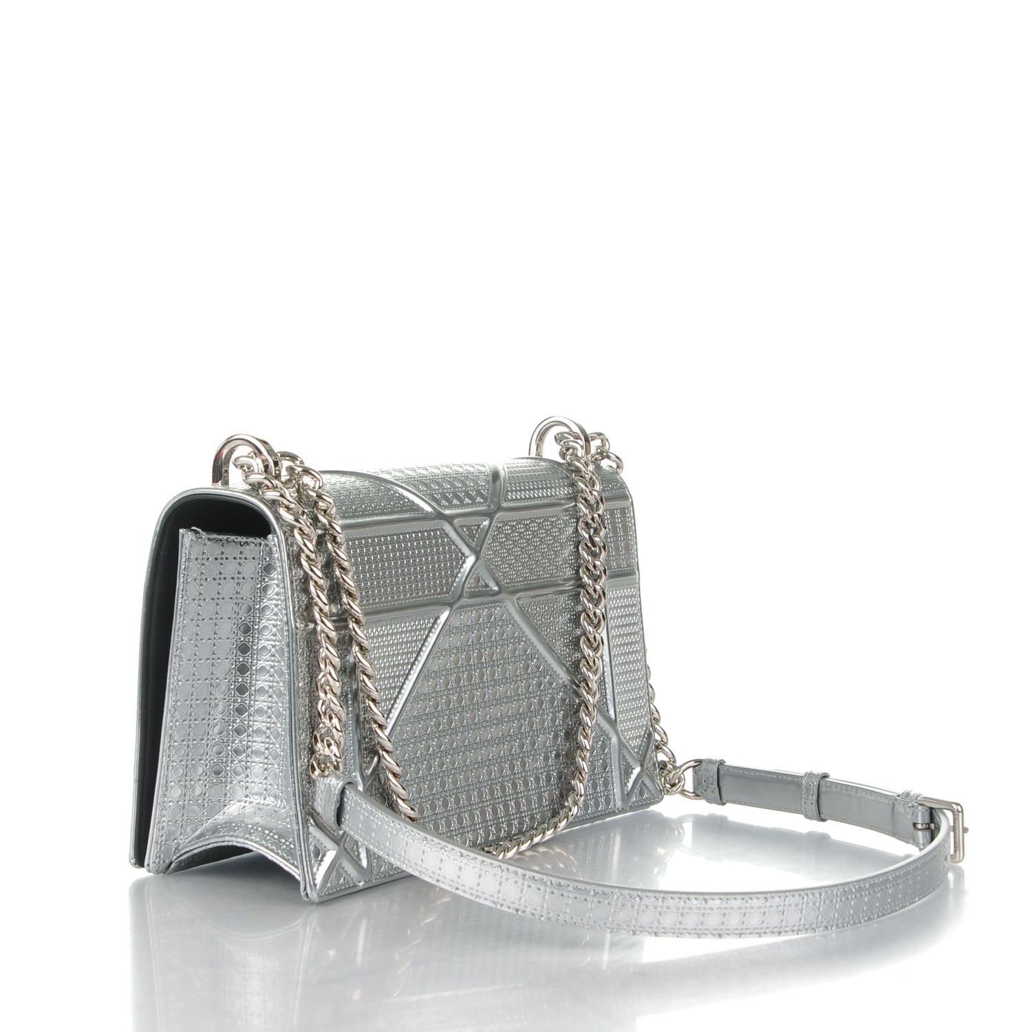 metallic dior bag