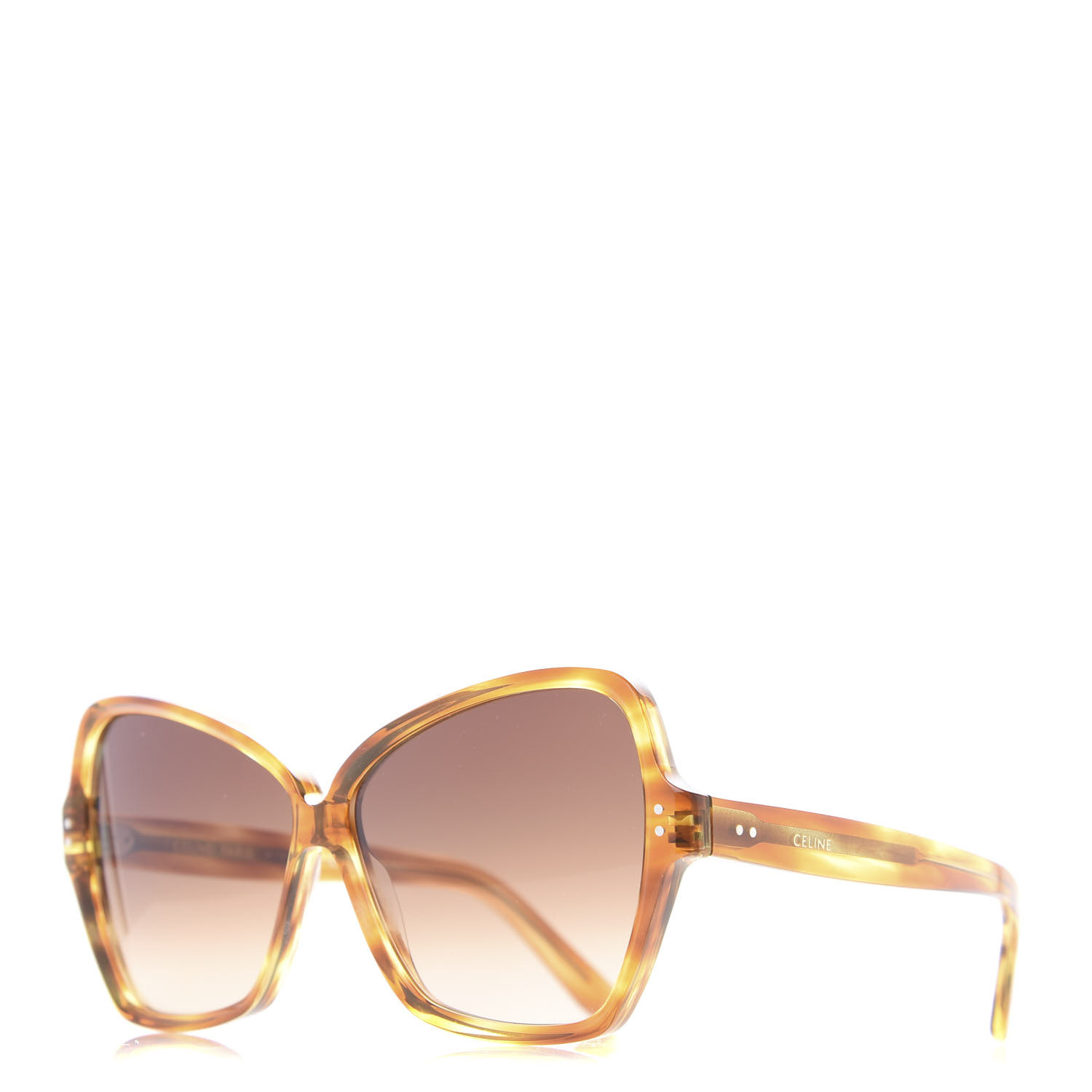 CELINE Acetate Butterfly Sunglasses CL40064I Havana 602736