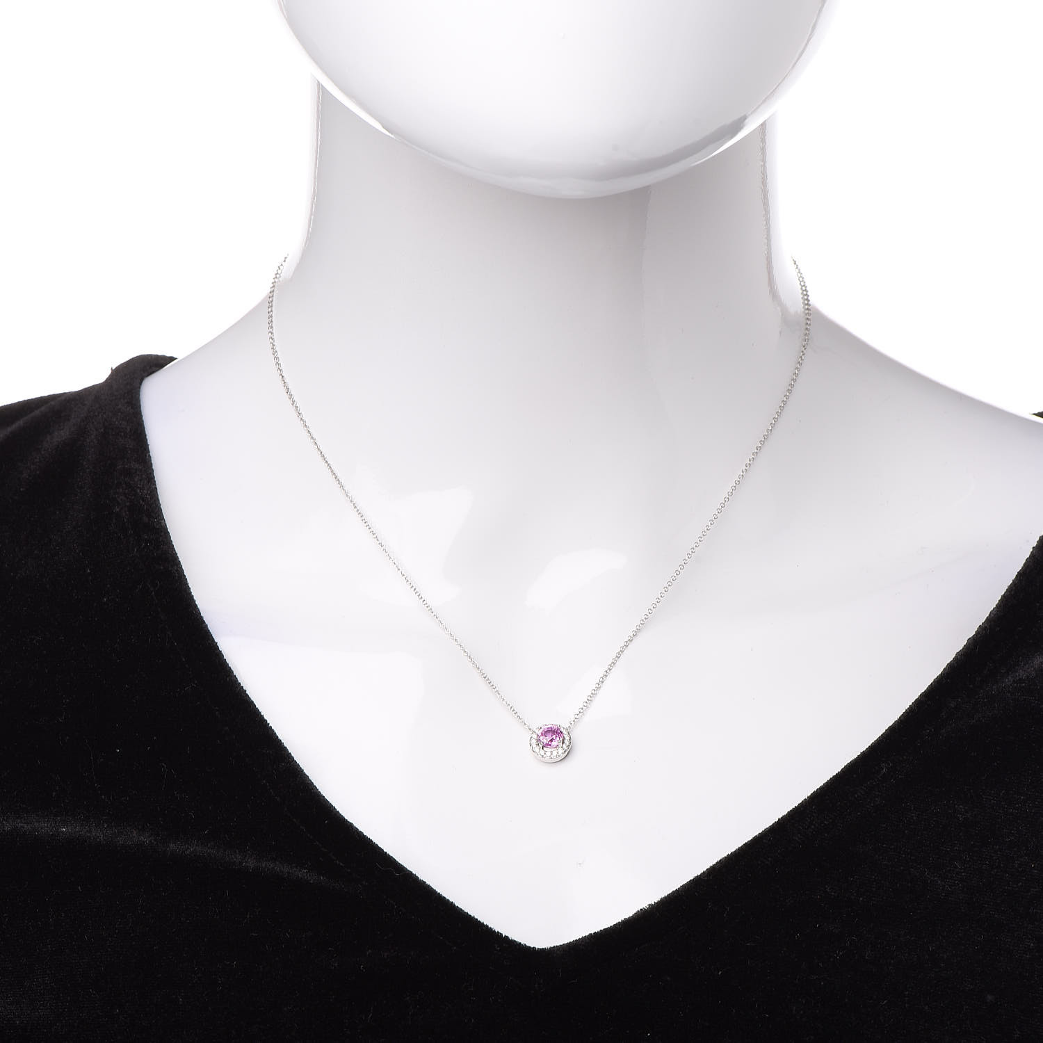 tiffany pink sapphire necklace