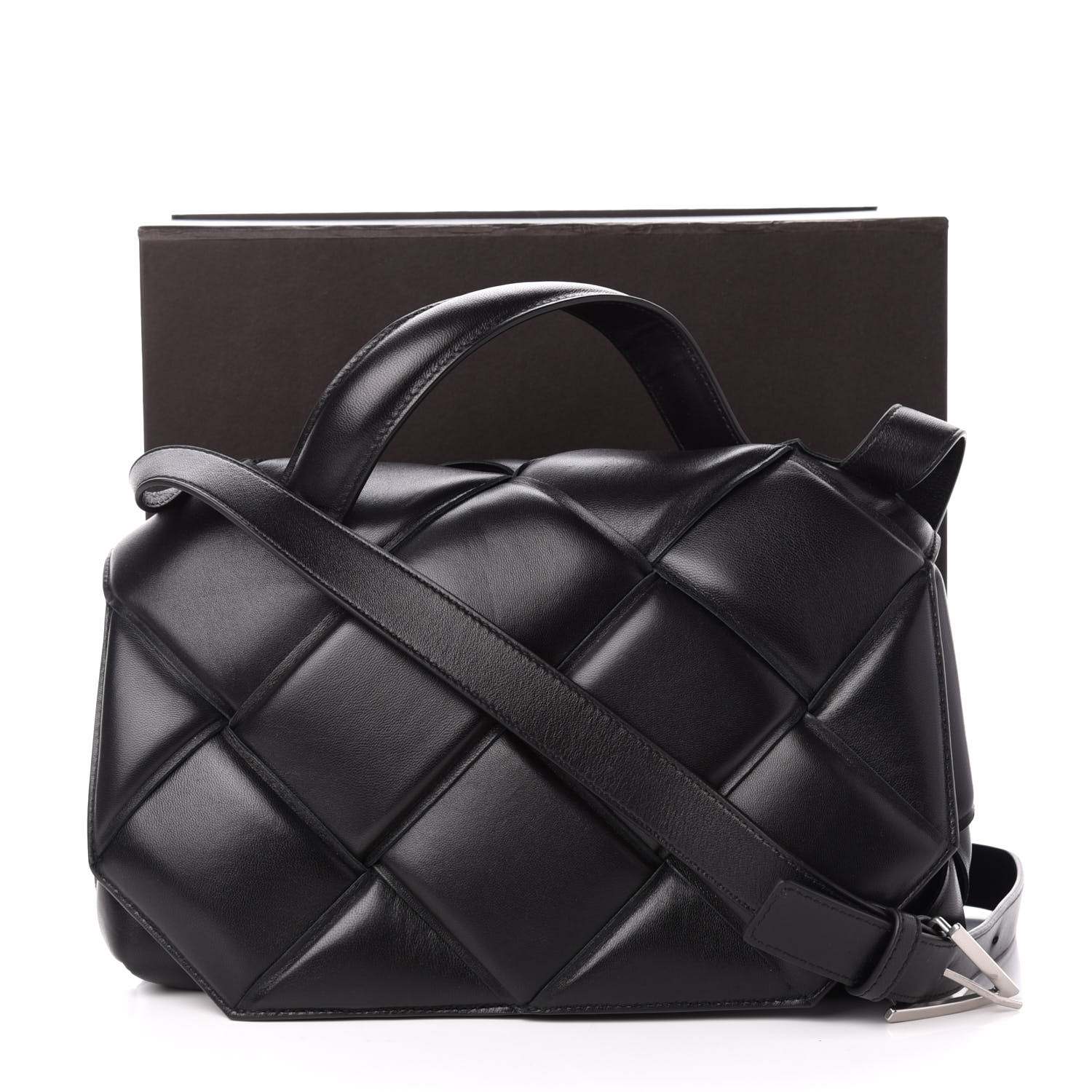 black padded shoulder bag