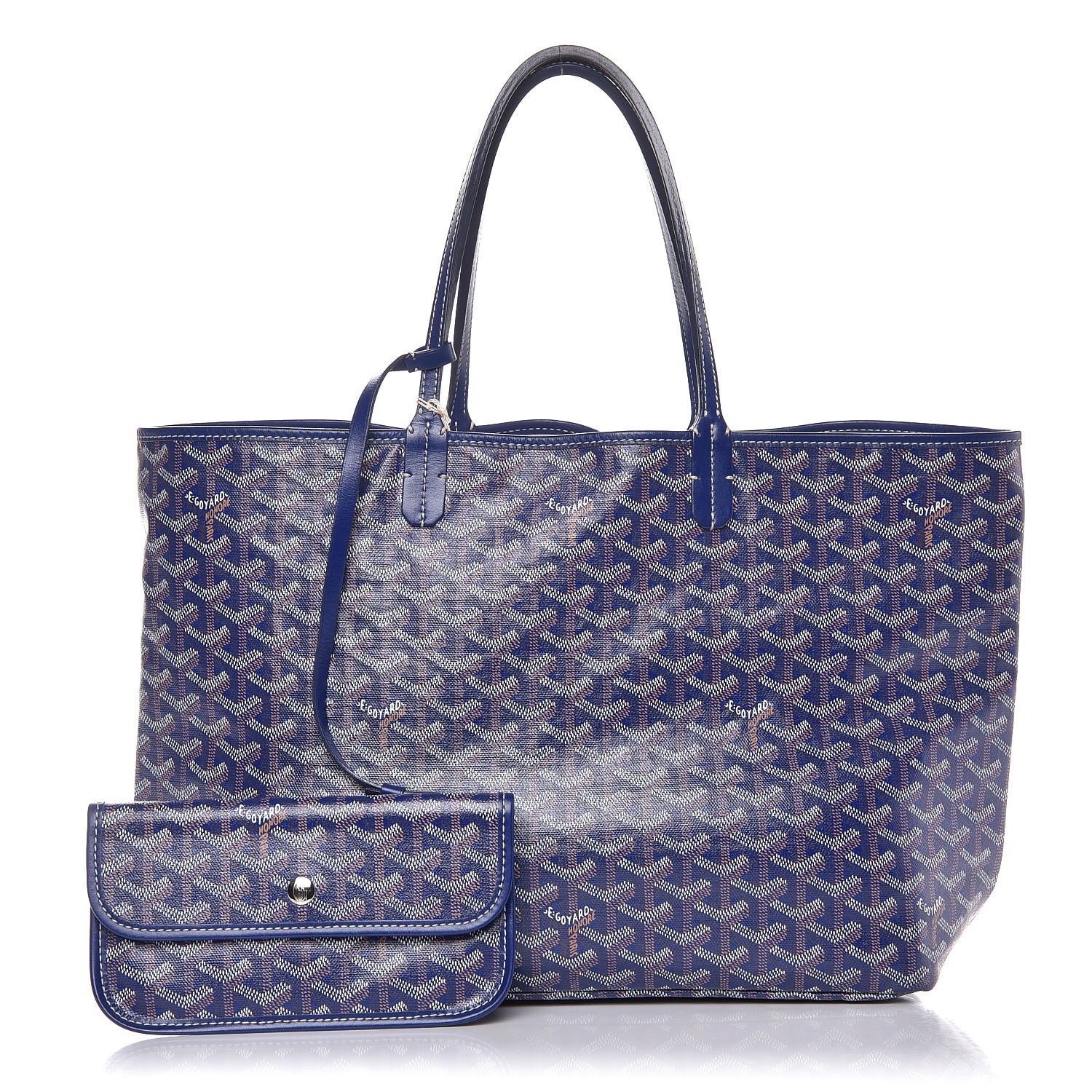 goyard tote bag navy blue