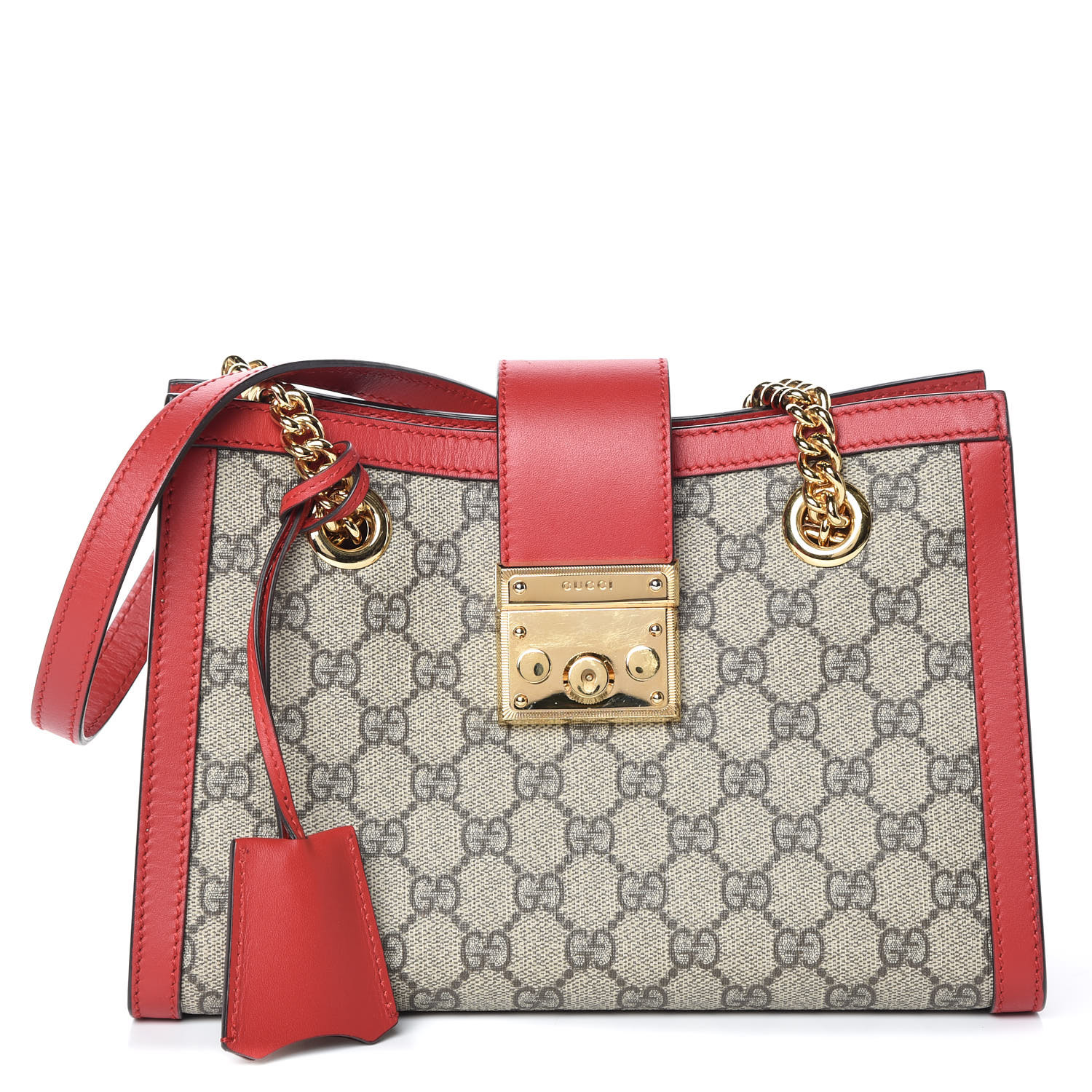 gucci padlock red