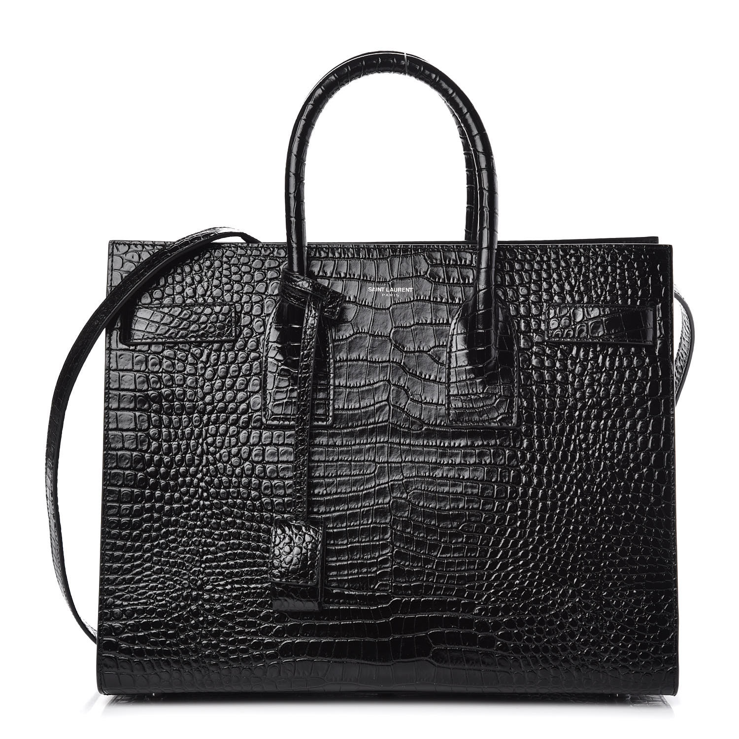 saint laurent sac de jour crocodile