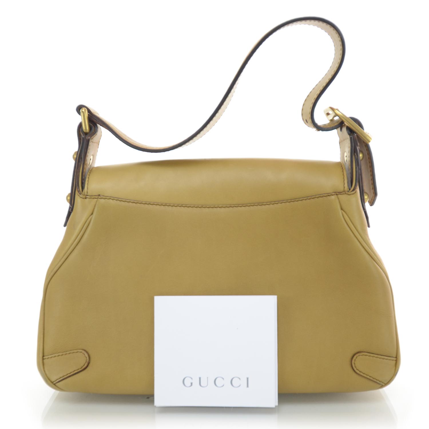 gucci leather horsebit bag