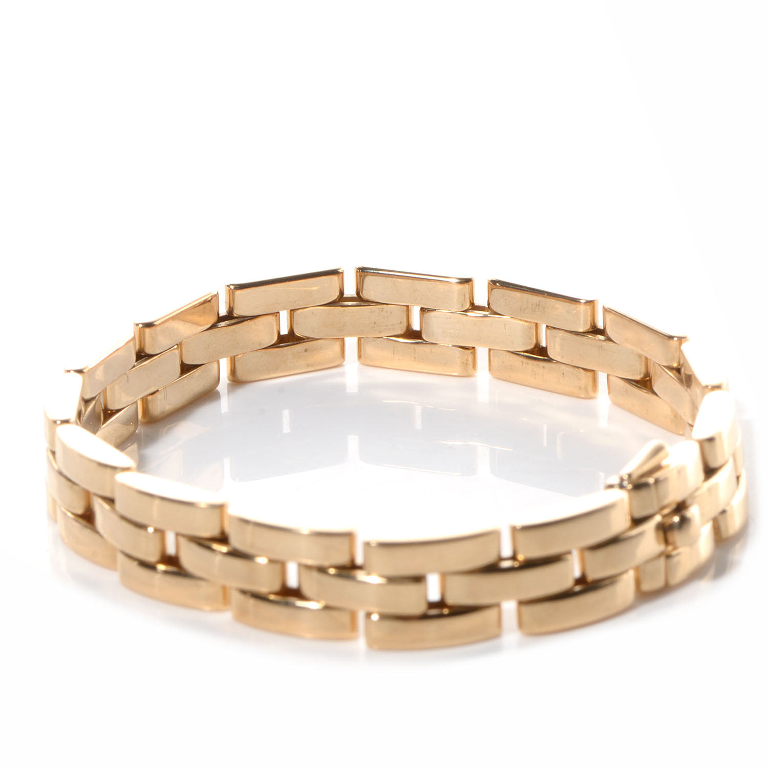 CARTIER 18k Yellow Gold Panthere Maillon Bracelet 67914 | FASHIONPHILE