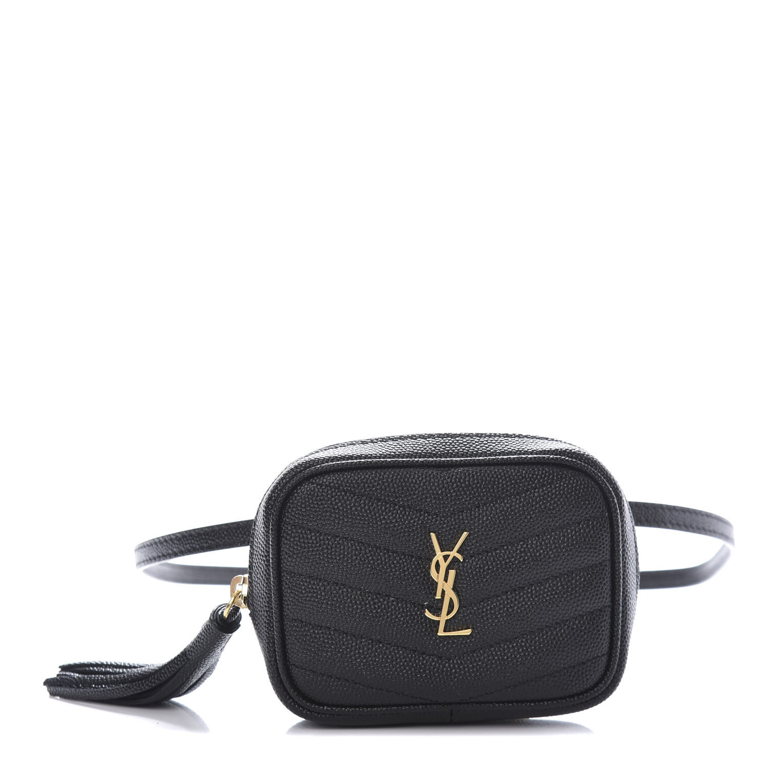 Saint Laurent Grain De Poudre Matelasse Monogram Baby Lou Camera Bag Black Fashionphile