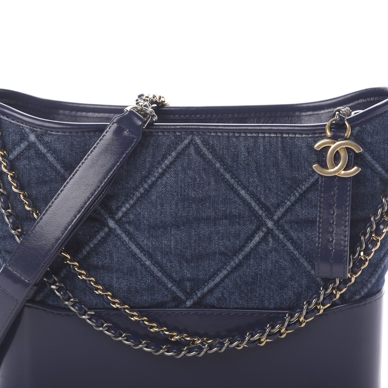 chanel gabrielle blue black