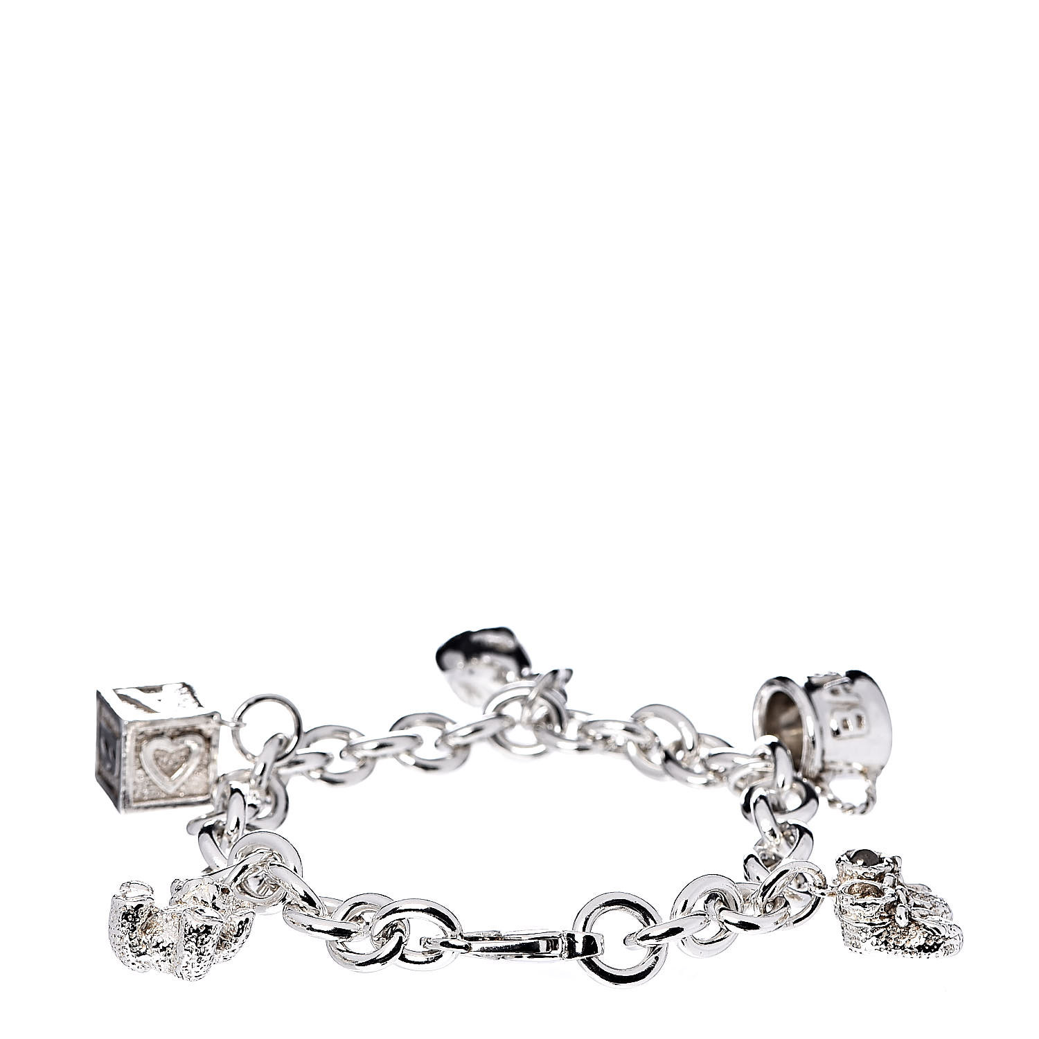 TIFFANY Sterling Silver Baby Charm Bracelet 518570