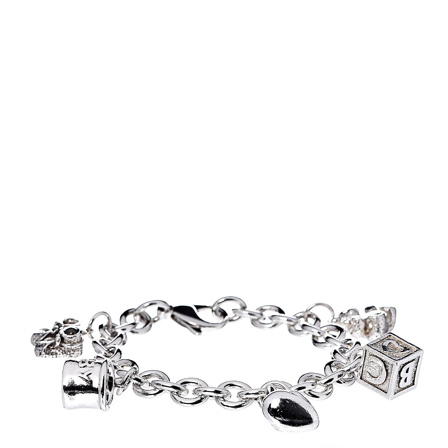 TIFFANY Sterling Silver Baby Charm Bracelet 518570