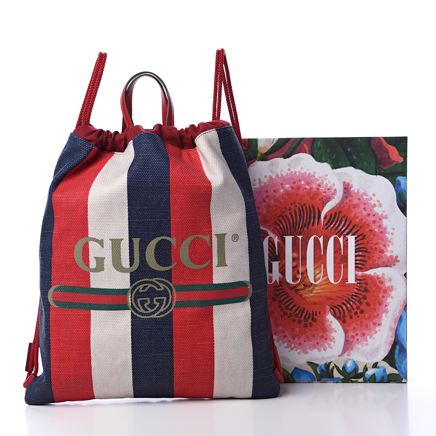 gucci backpack stripe