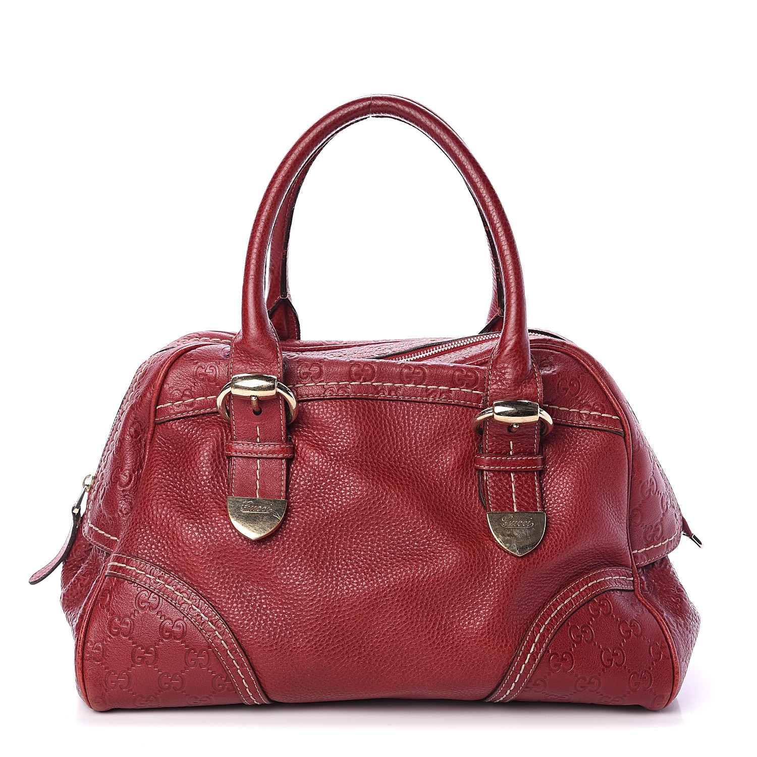 GUCCI Guccissima Signoria Large Dome Bag Red 557406