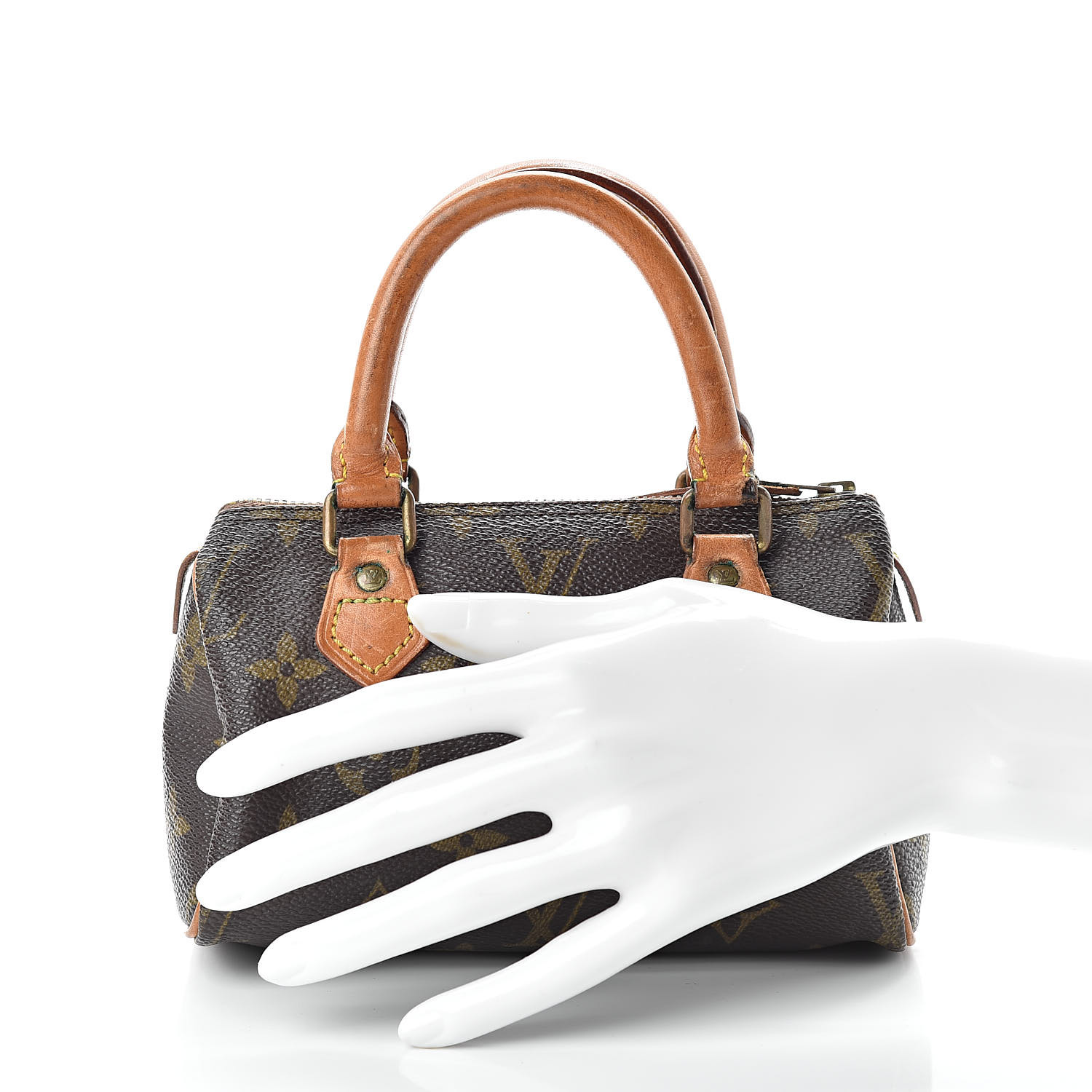 Louis Vuitton - Authenticated Nano Speedy / Mini HL Handbag - Cloth Multicolour For Woman, Good condition