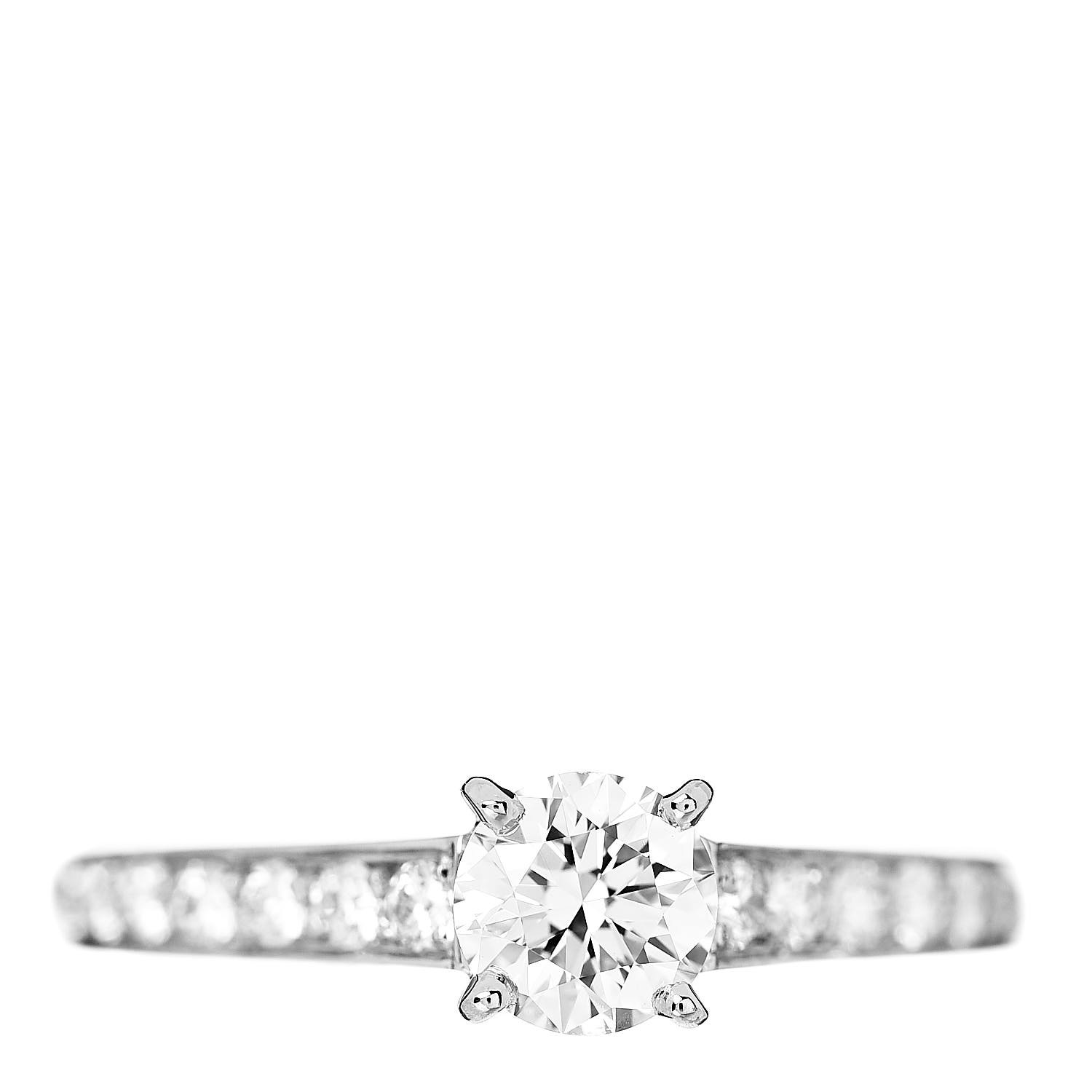 cartier platinum diamond engagement ring