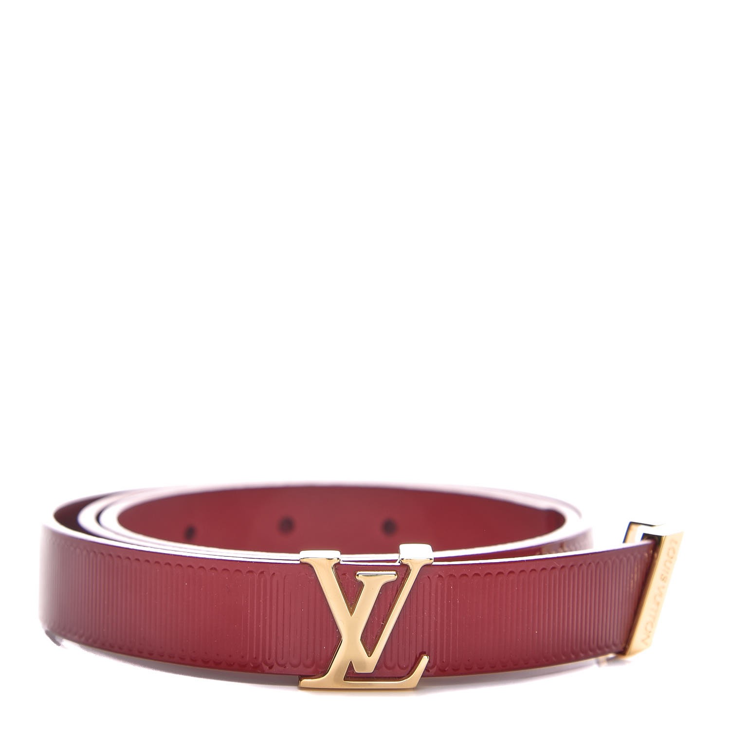 Louis Vuitton Red/Black Leather LV Initiales Reversible Belt Size 80/32 -  Yoogi's Closet