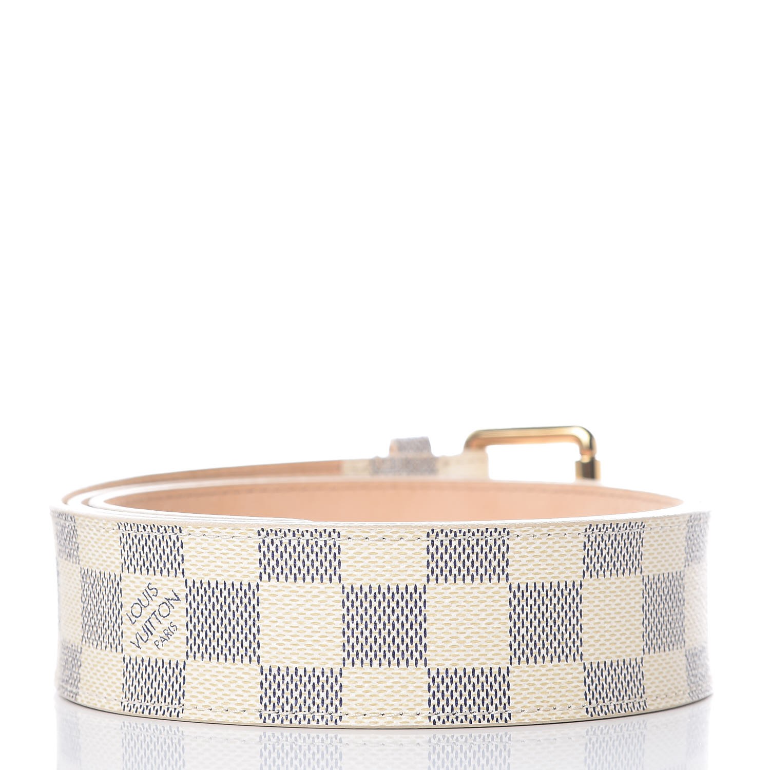 damier azur belt