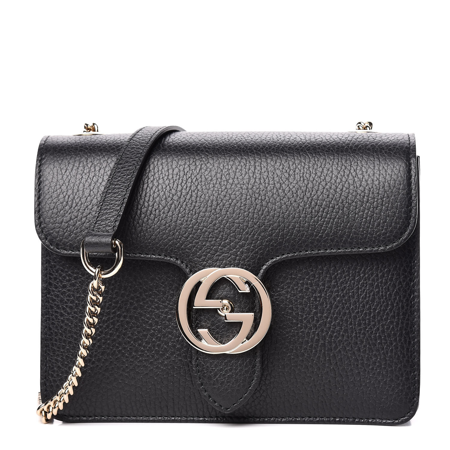 gucci dollar calfskin interlocking g shoulder bag