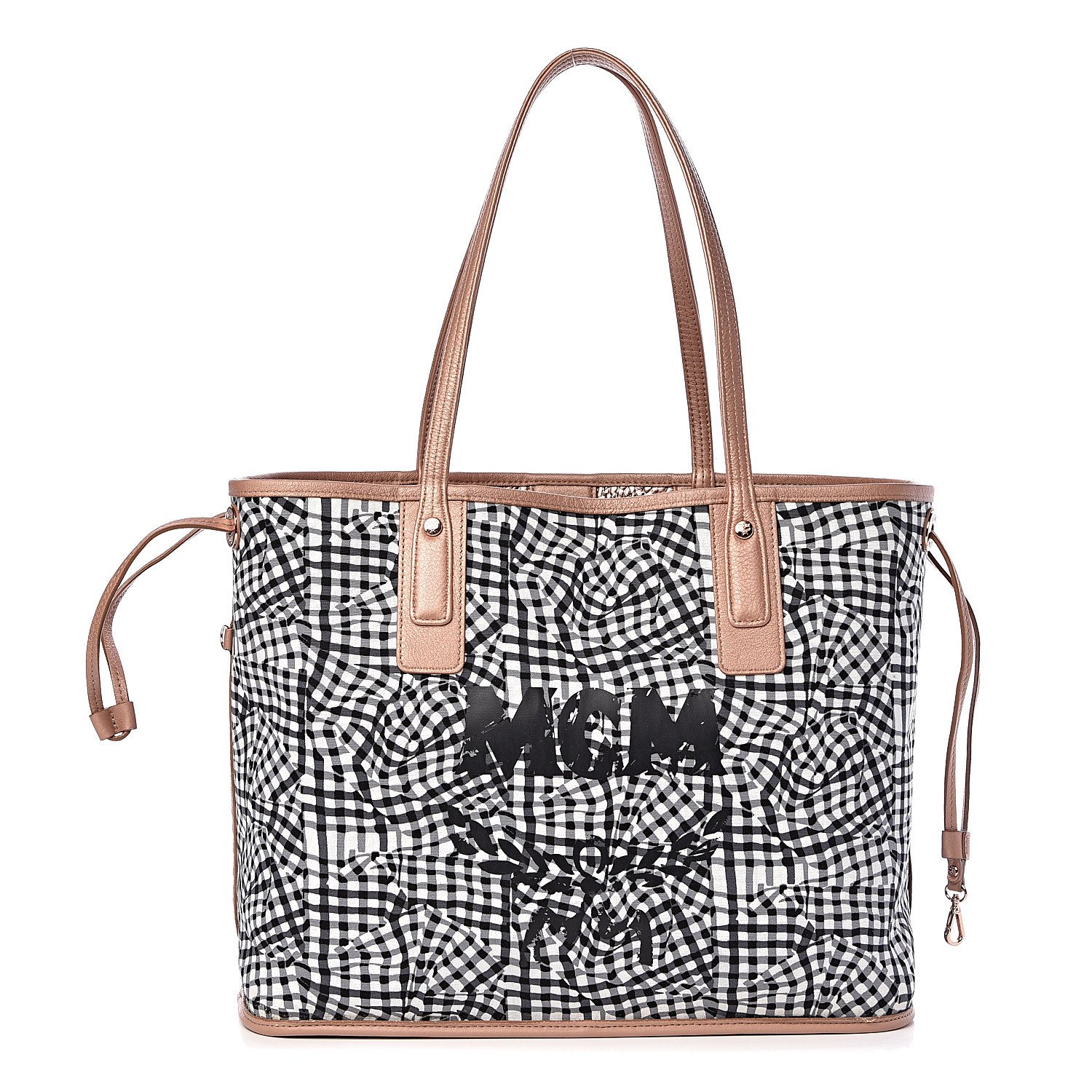 mcm iridescent medium shopper tote