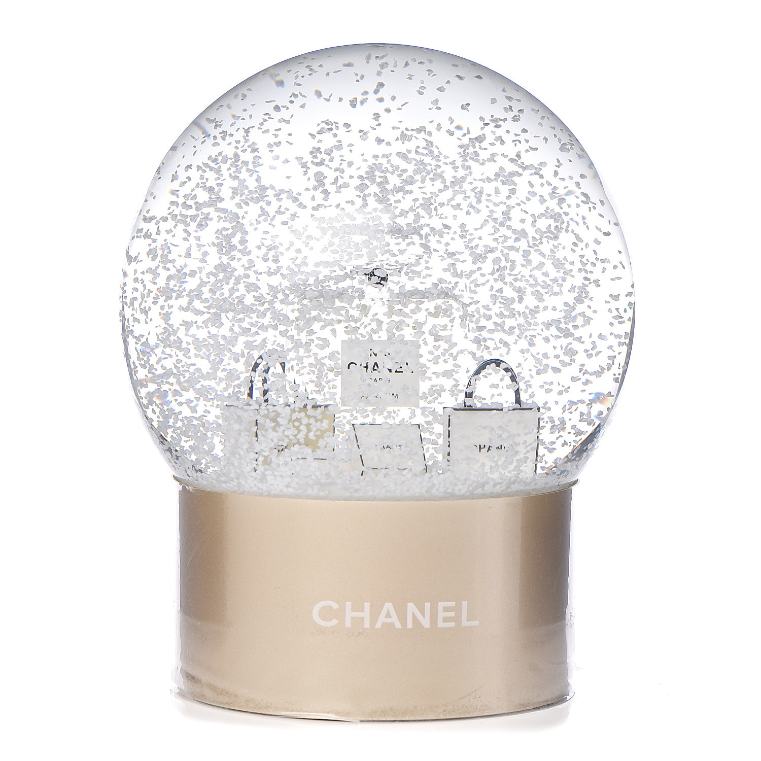 CHANEL Glass N°5 Perfume Bottle Snow Globe 492113