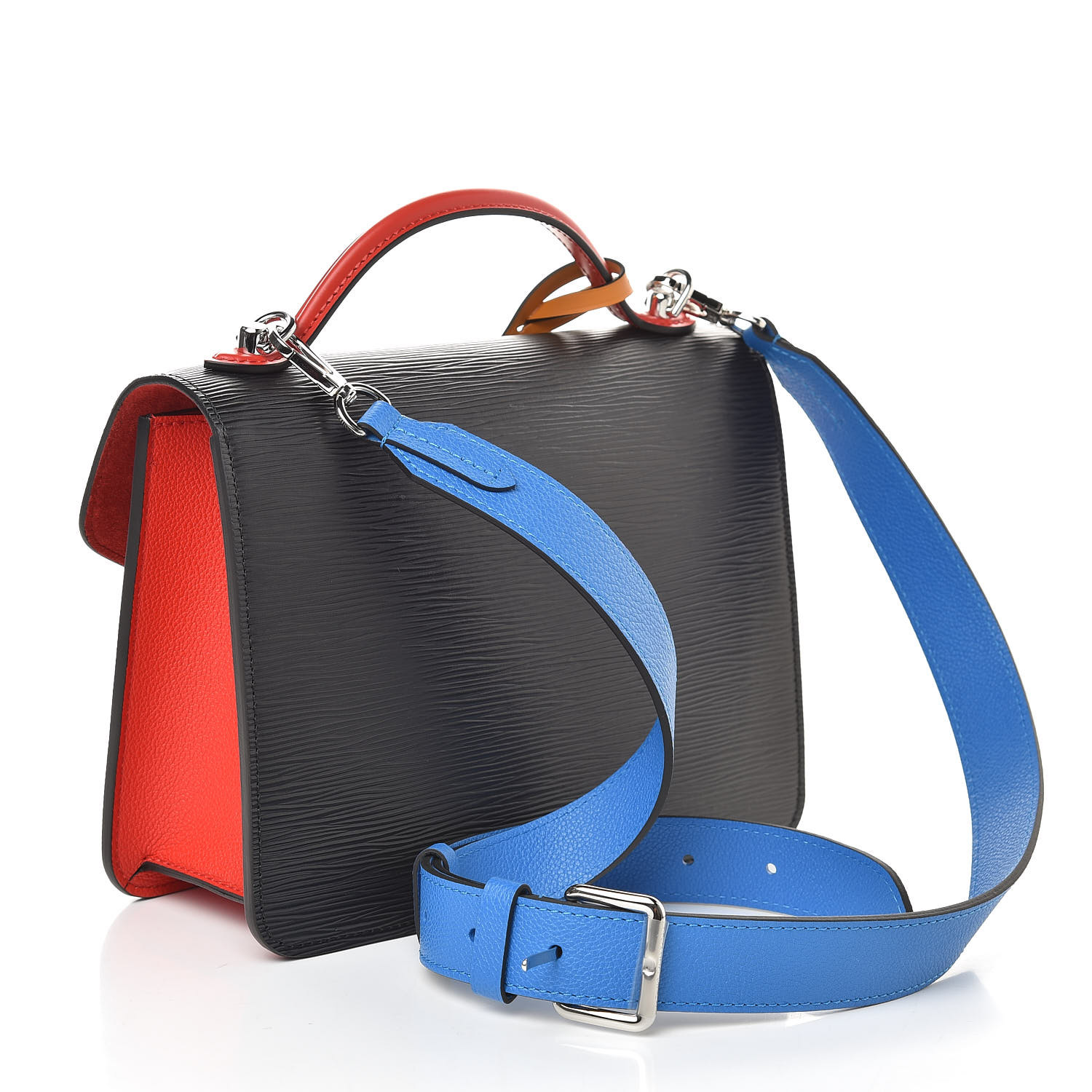 LOUIS VUITTON Epi Neo Monceau Noir Coquelicot Bleu Roi Safran 493277