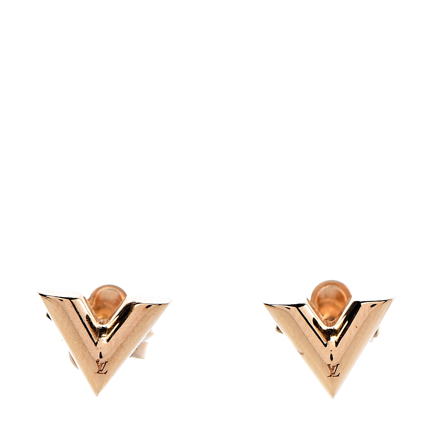 V Earrings Women Studs, Lv Earrings Rose Gold