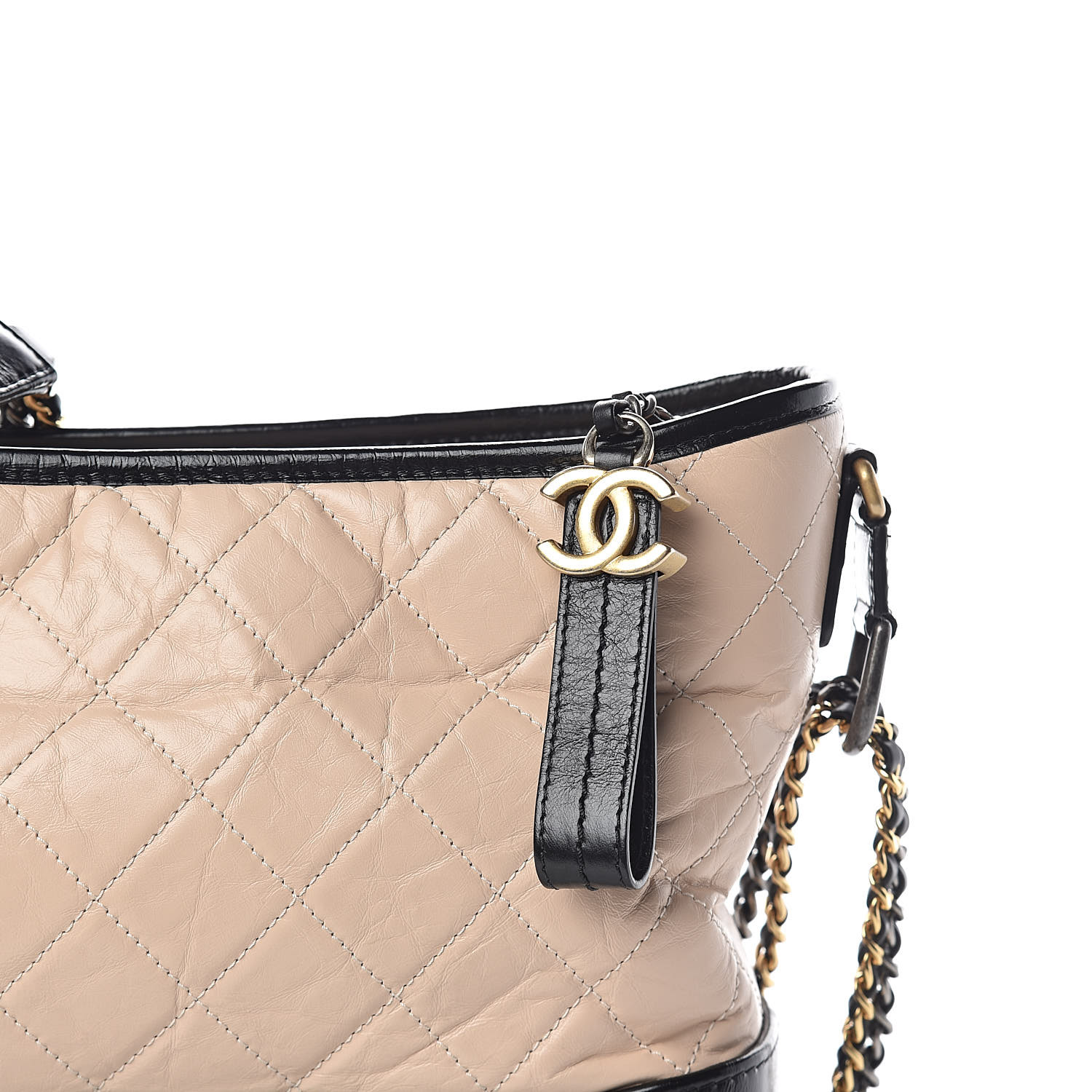 chanel gabrielle beige black