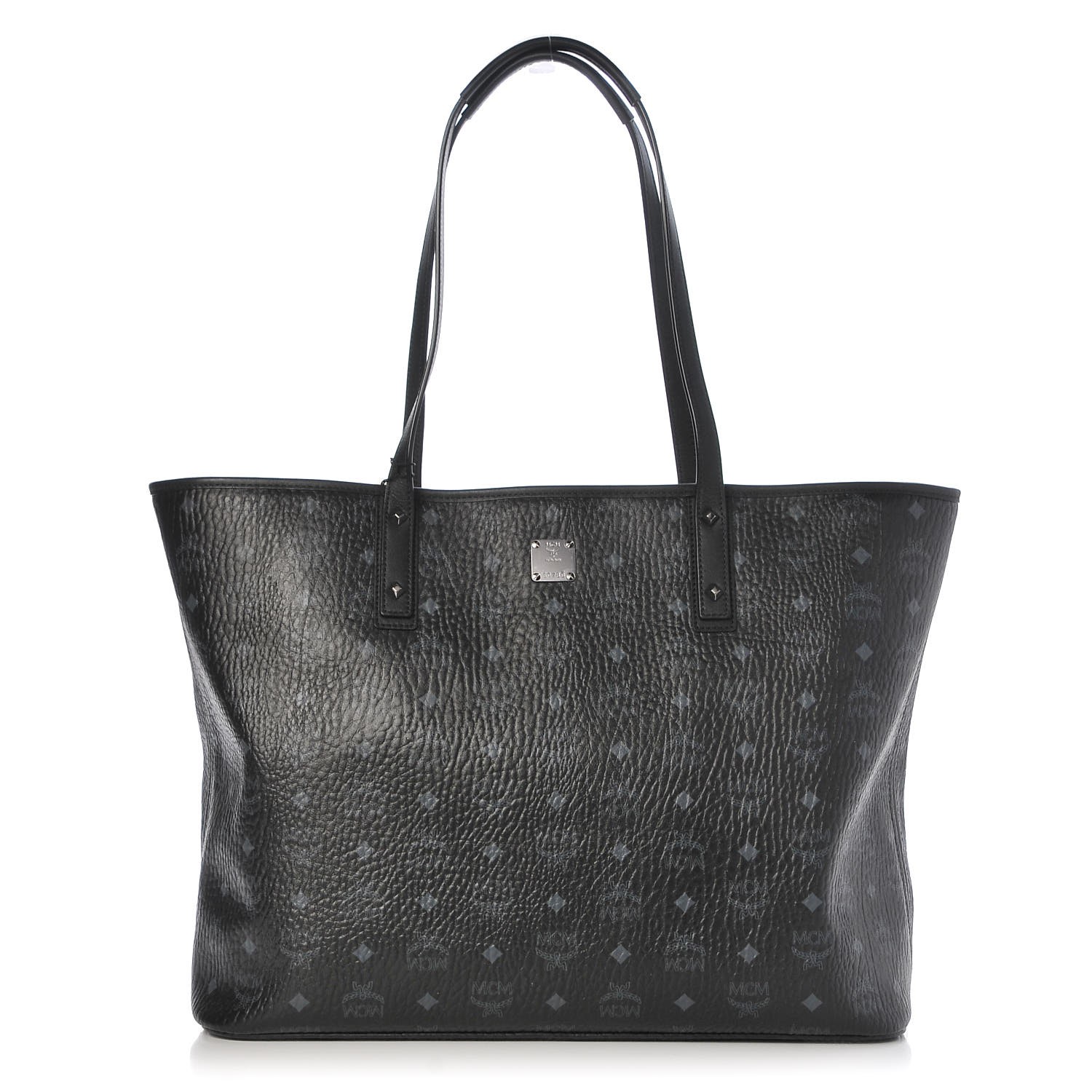 mcm large tote black