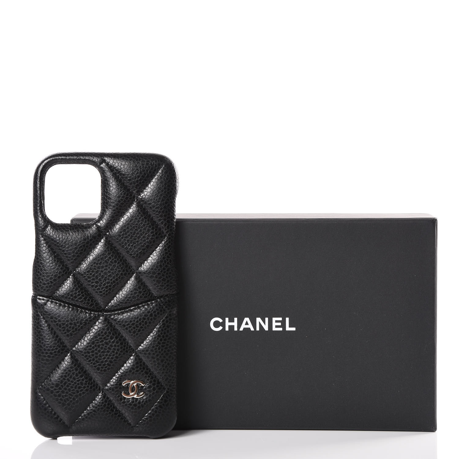 CHANEL Grained Lambskin Quilted iPhone XI Pro Coco Tech ...