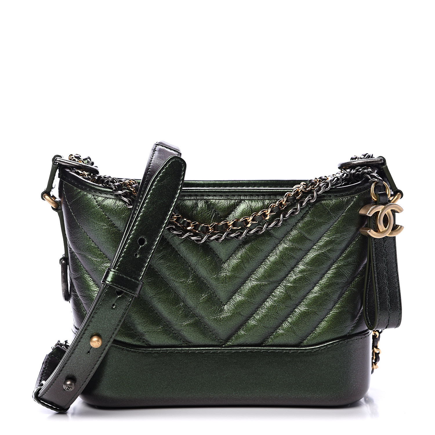 chanel gabrielle green bag