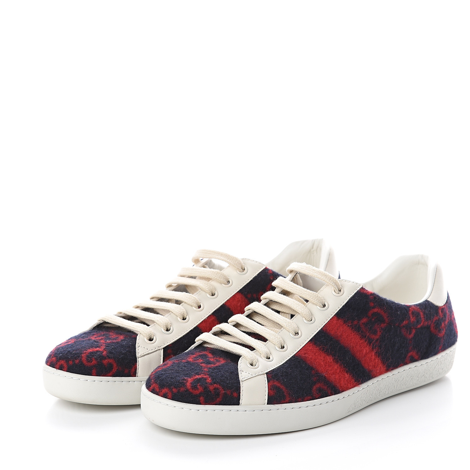 gucci sneakers blue and red