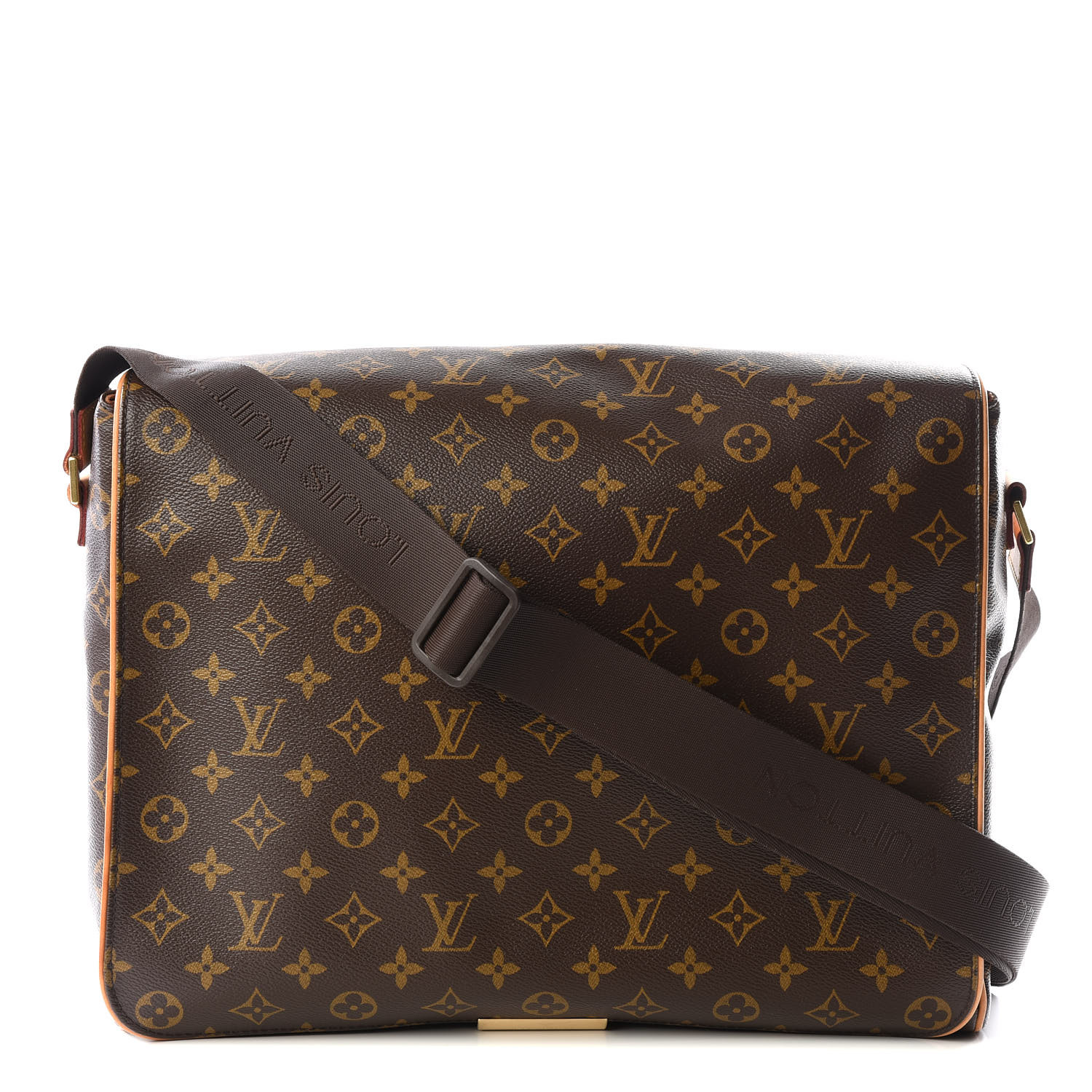 louis vuitton leather messenger bag