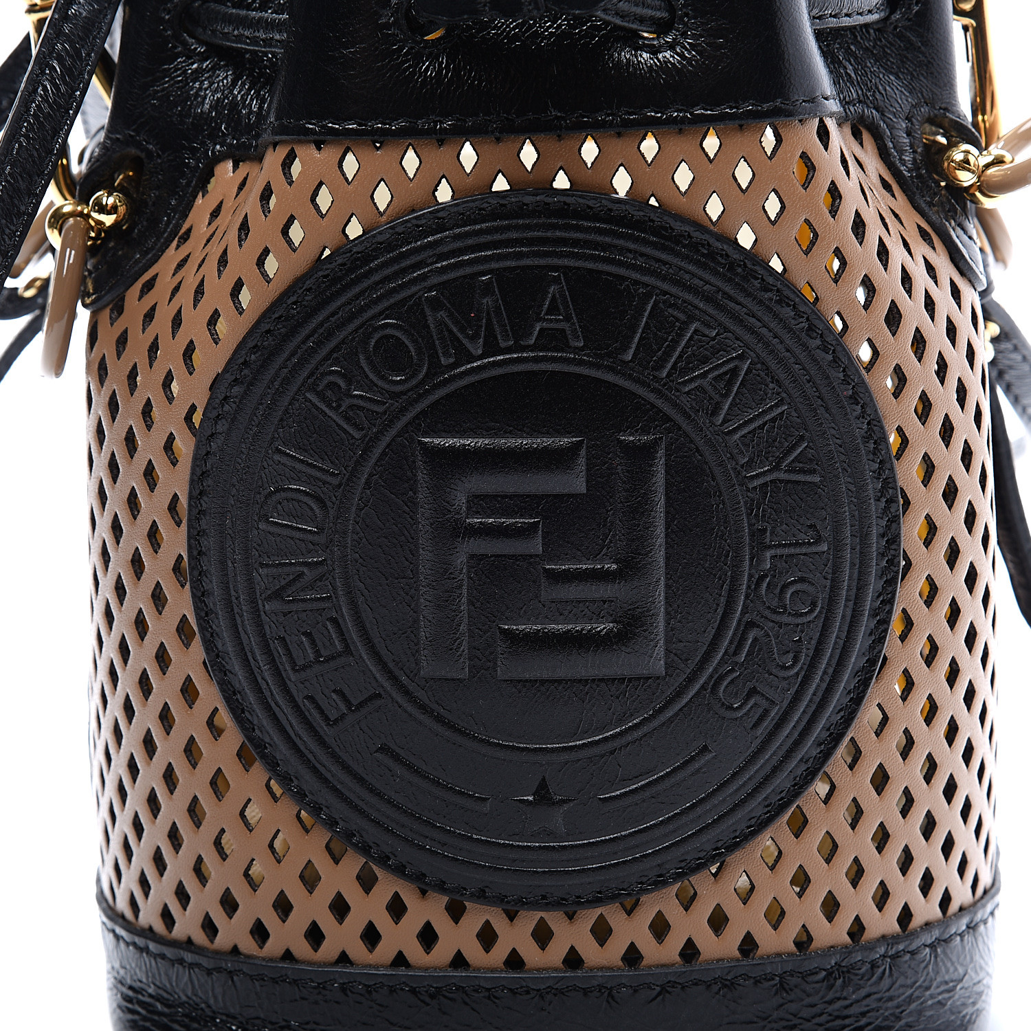 fendi perforated bucket bag