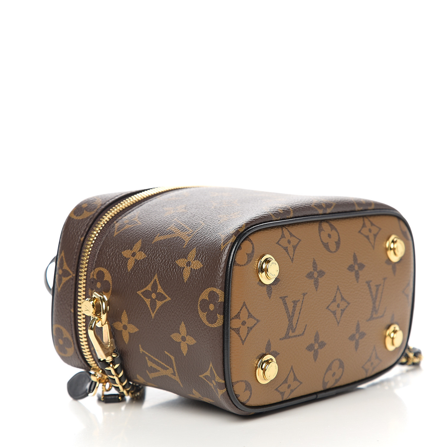 Louis Vuitton Monogram Valisette PM Gold Hardware, 2019 (Very Good), Brown/Beige Womens Handbag