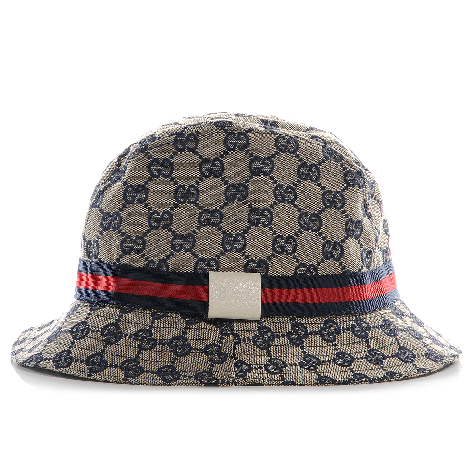  GUCCI  Monogram Web Bucket Hat  Blue Medium 58979