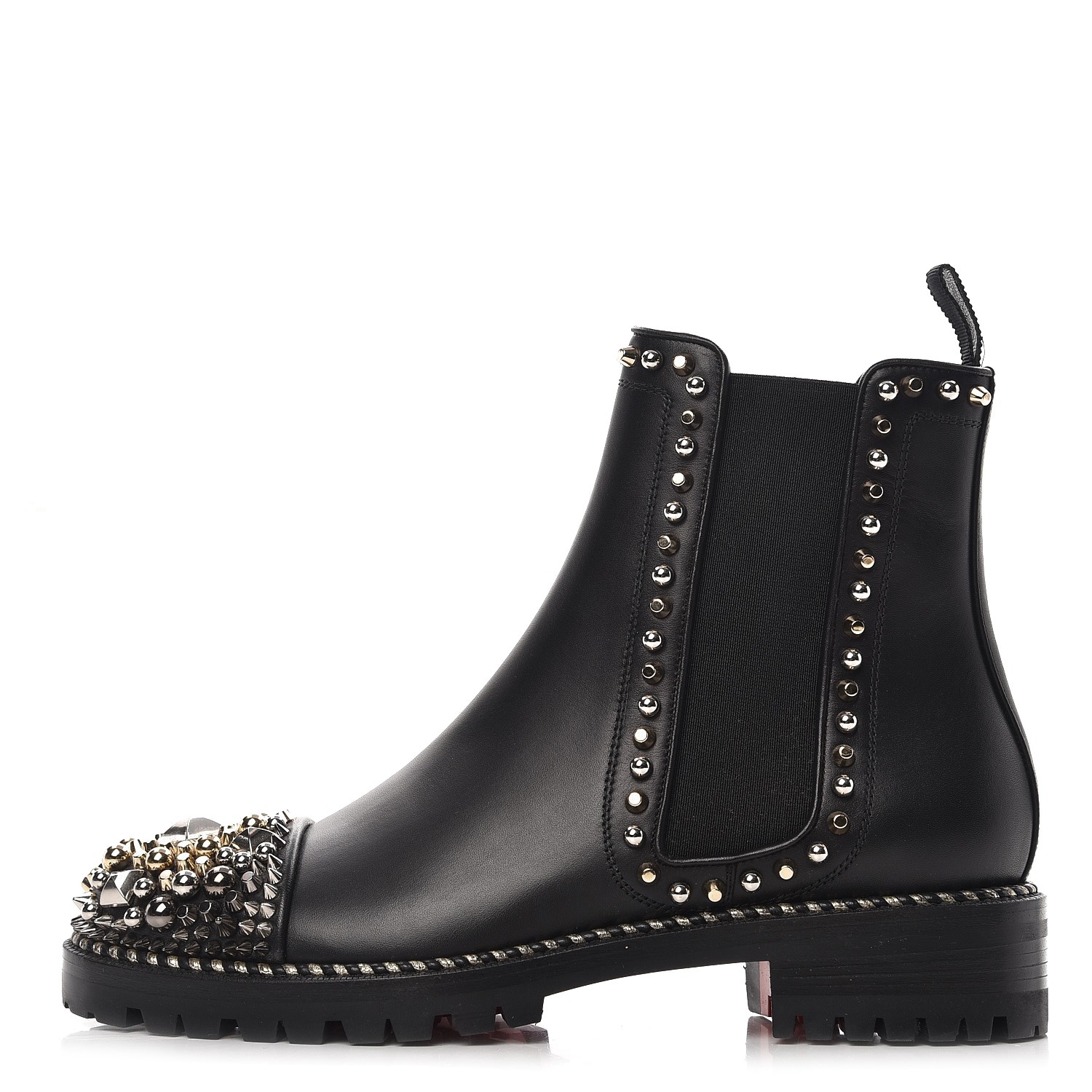 louboutin boots with spikes