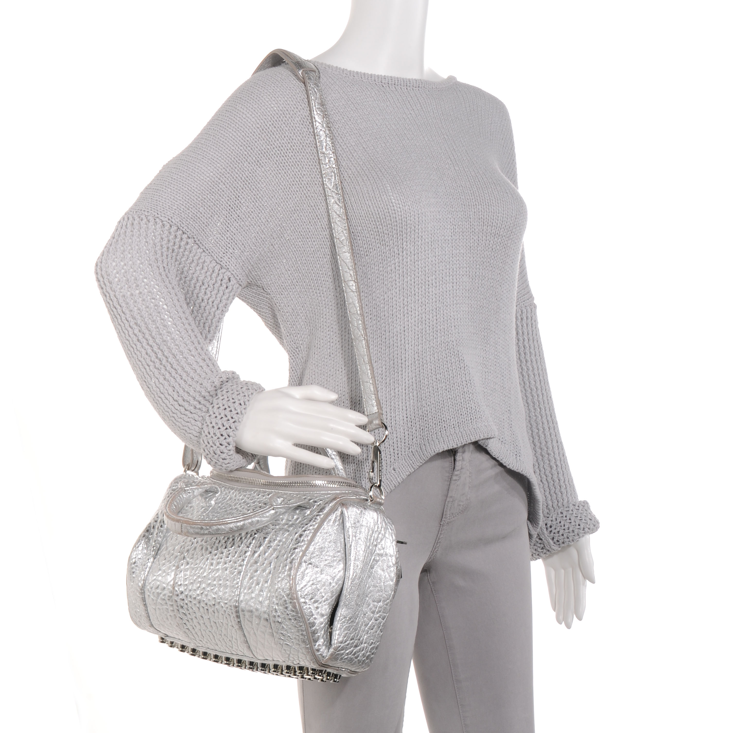 alexander wang silver bag