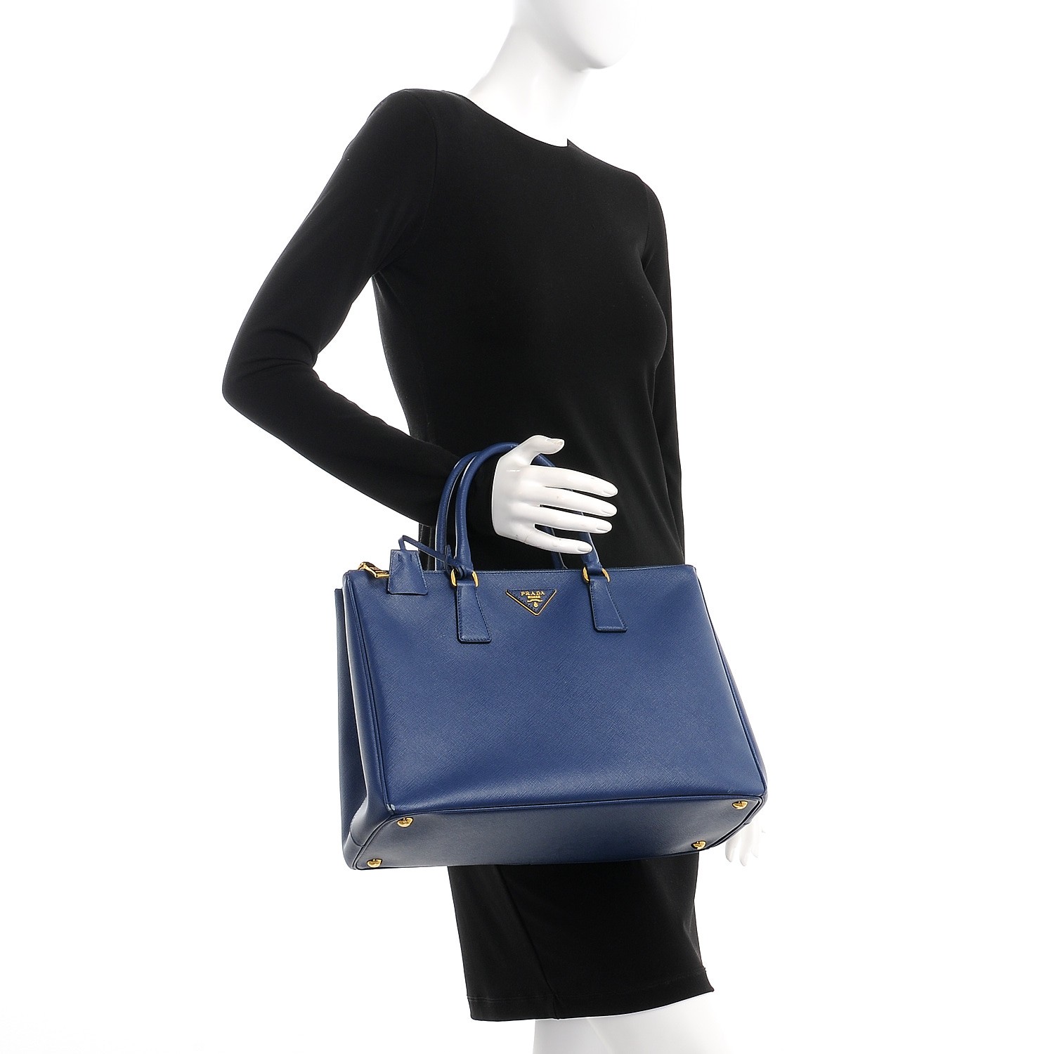 Prada saffiano outlet bluette