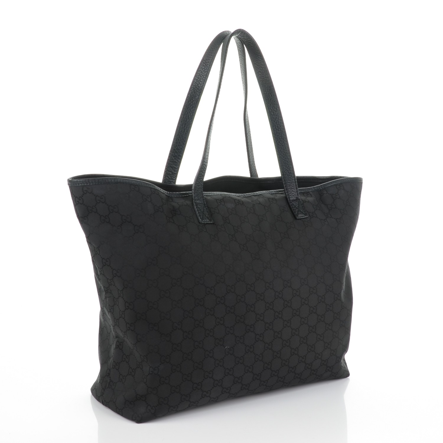 Gucci Nylon Monogram Large Tote Black 168203