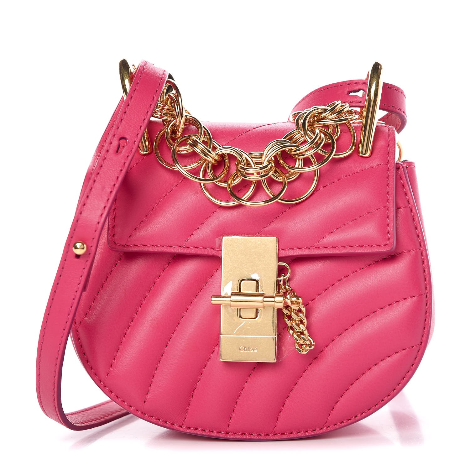 chloe nano drew bijou quilted shoulder bag