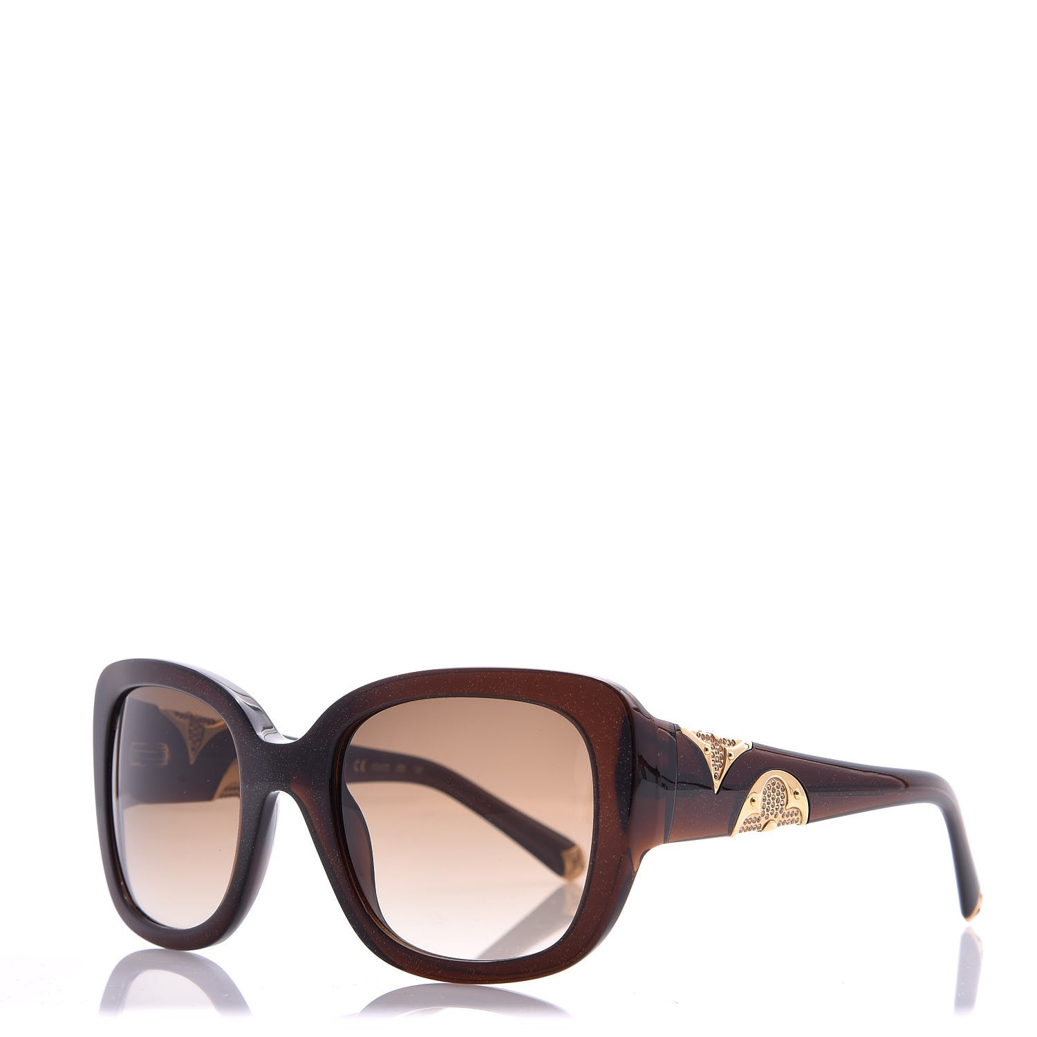 LOUIS VUITTON Iris PM Sunglasses Z0681W Brown Speckling 296308