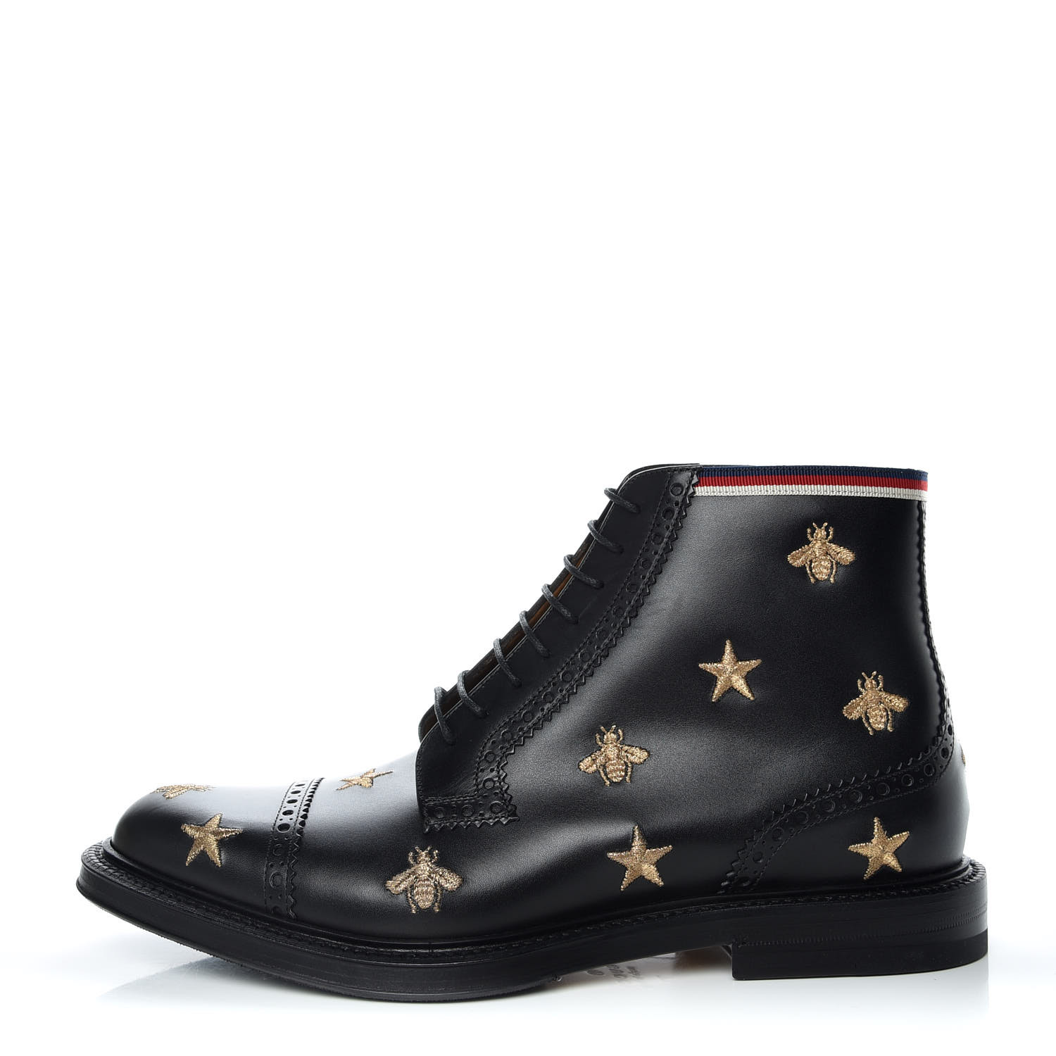gucci black bee boots