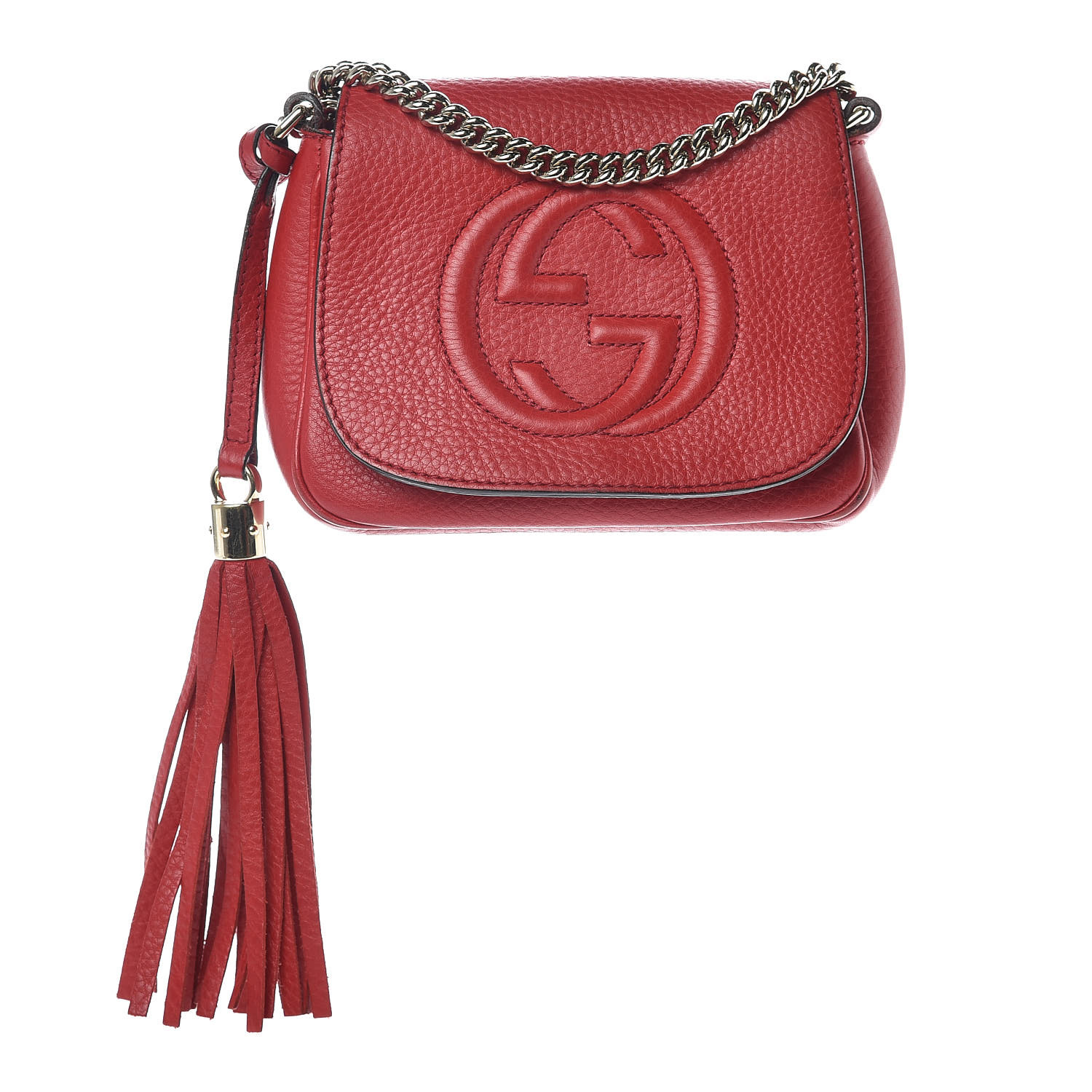 red gucci chain bag