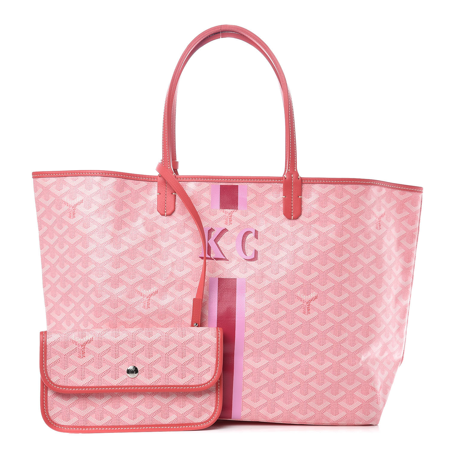 goyard pink tote bag