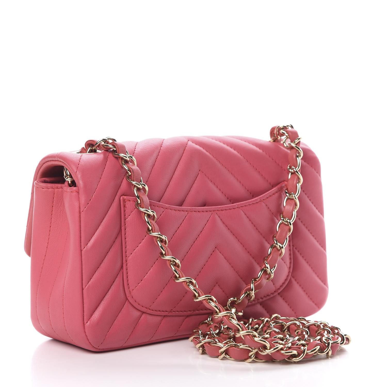 pink chevron chanel