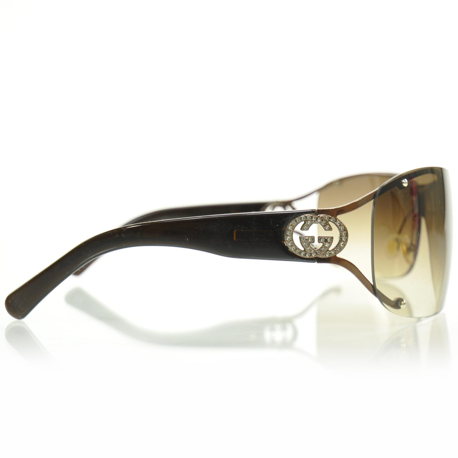 Gucci Crystal Gg Sunglasses 2807s Brown 25316