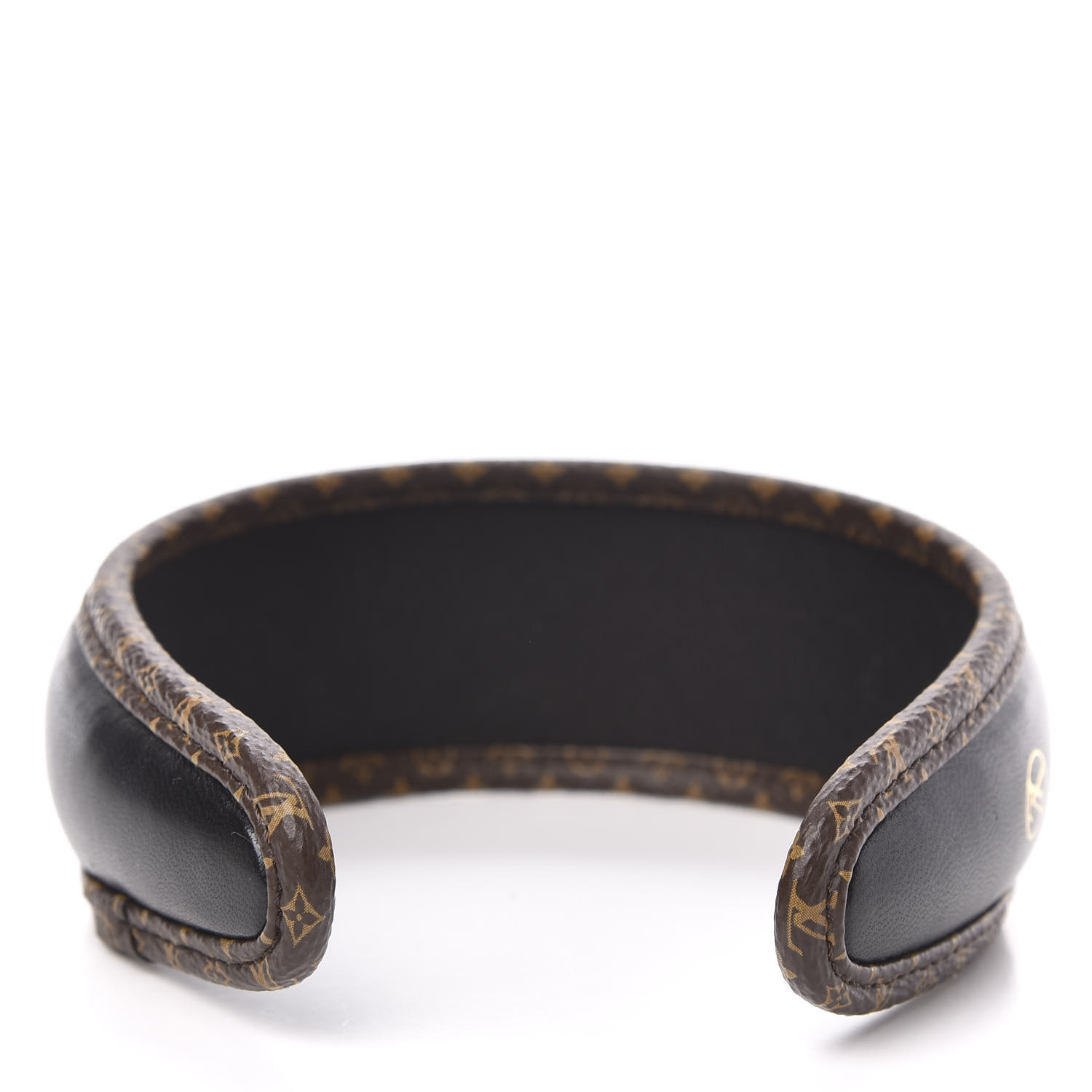 LOUIS VUITTON Monogram Headband Black 649814 FASHIONPHILE