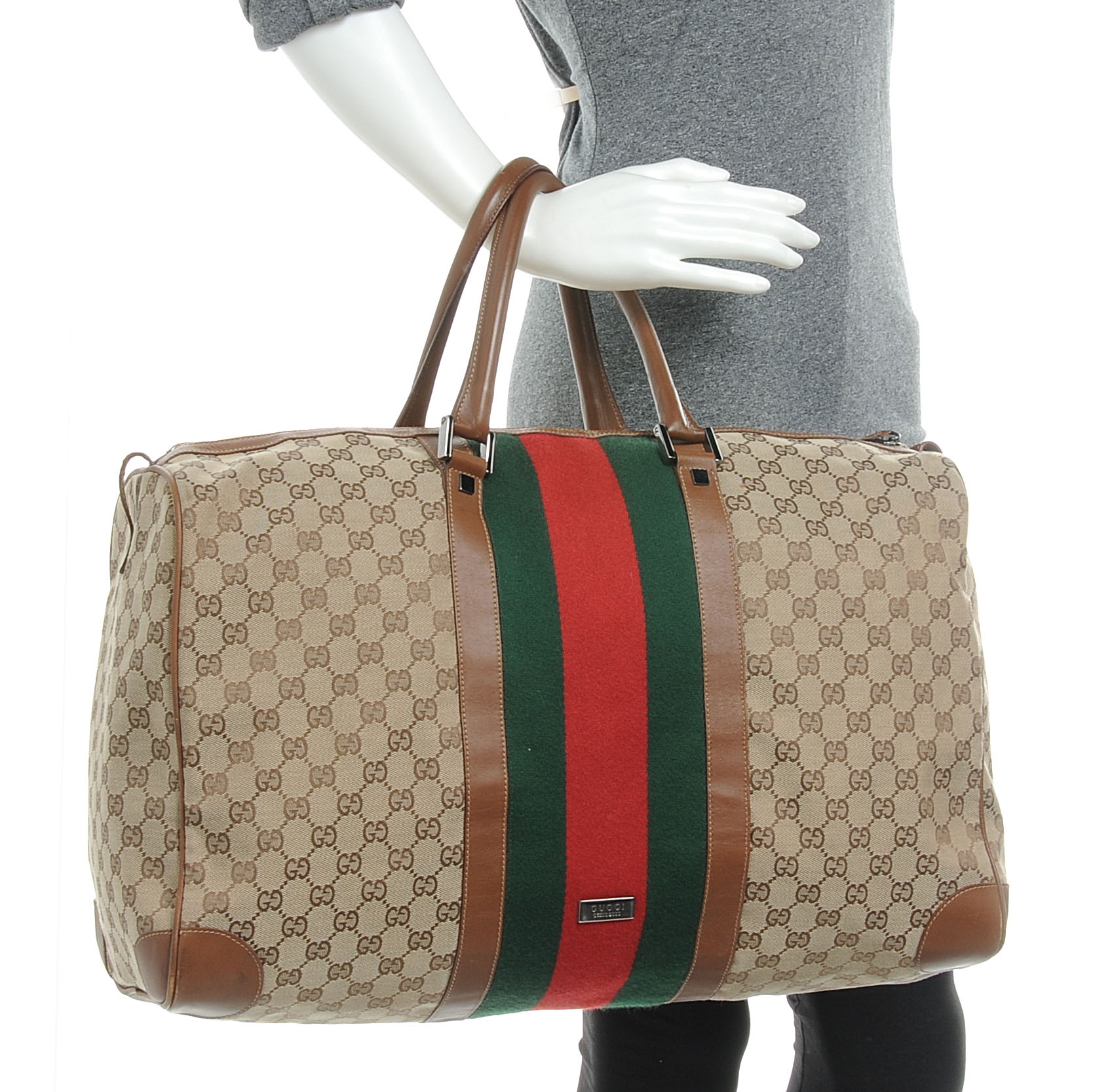 GUCCI Monogram Web Duffle Bag 54952