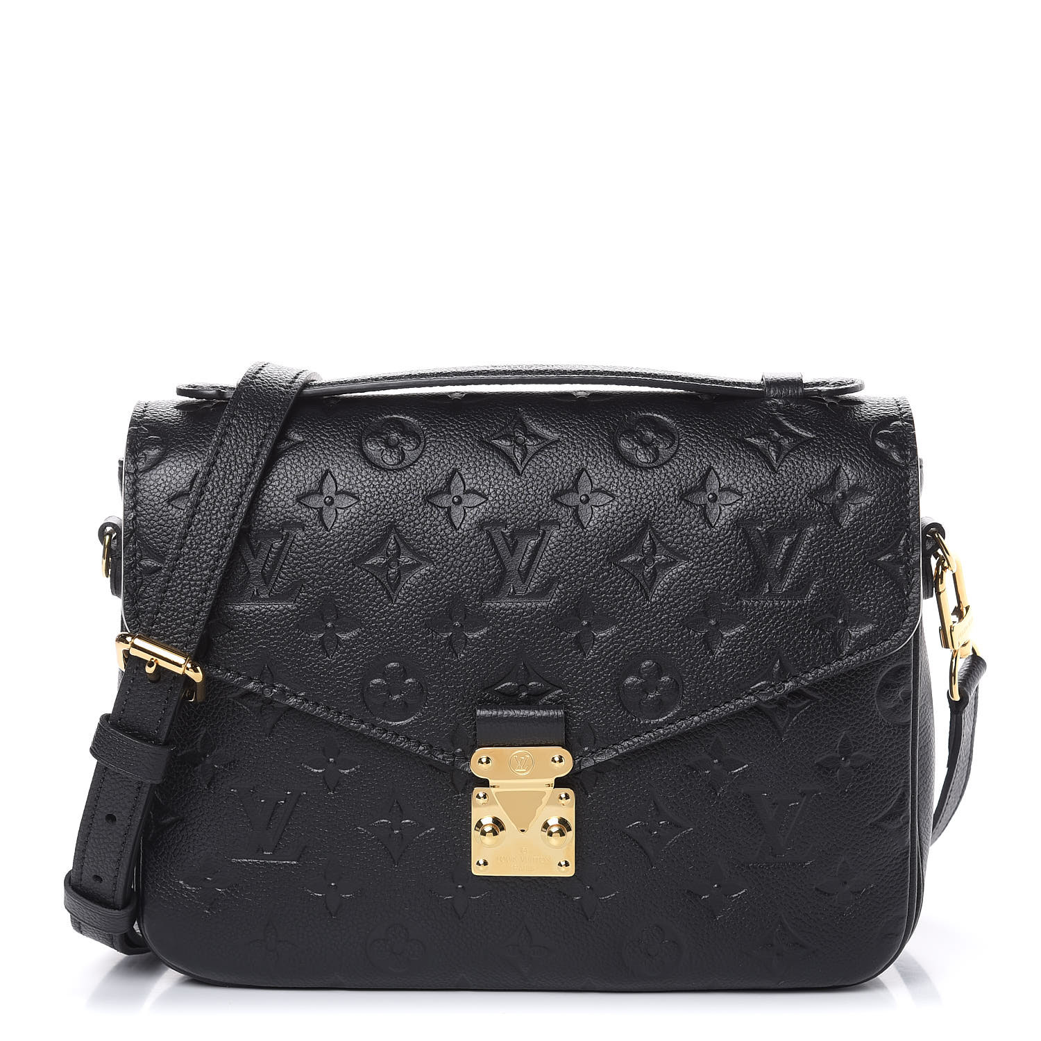 louis vuitton pochette metis empreinte black